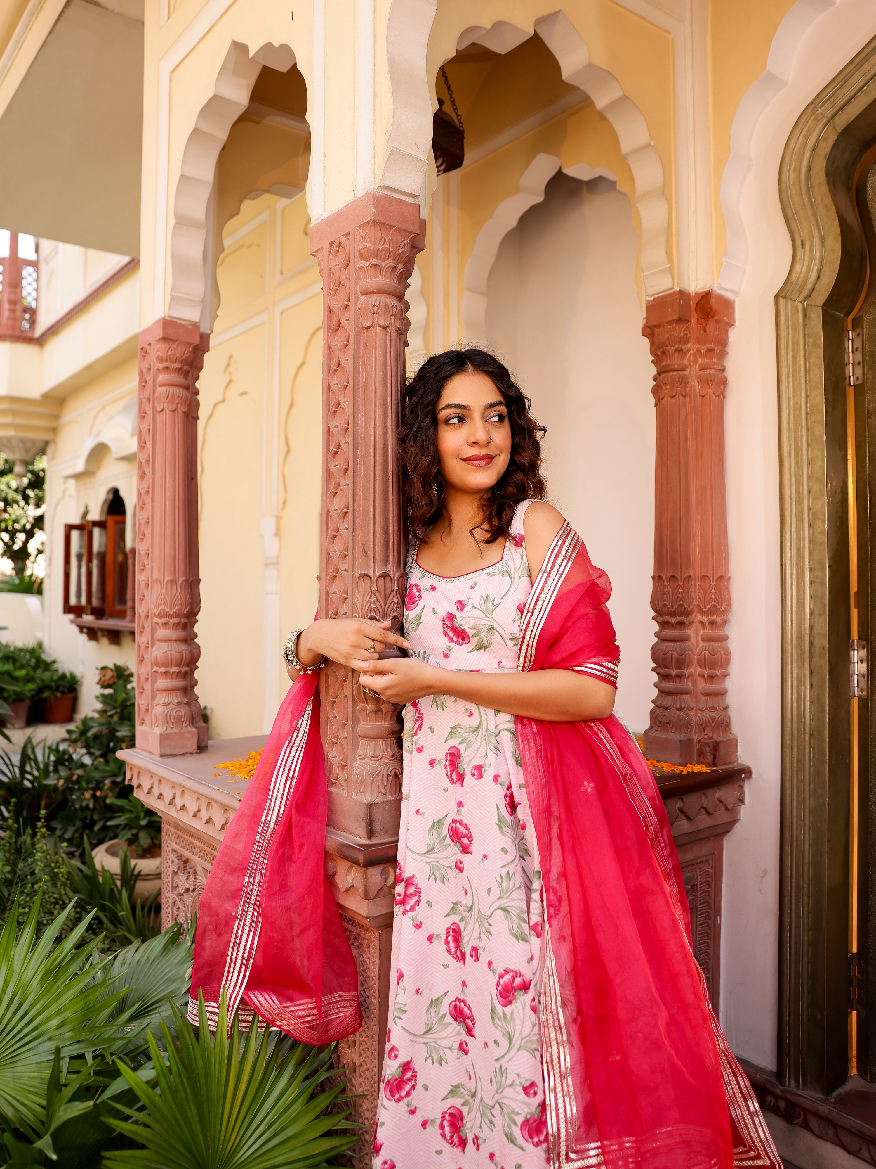 Manjari Handblock Cotton Suit Set