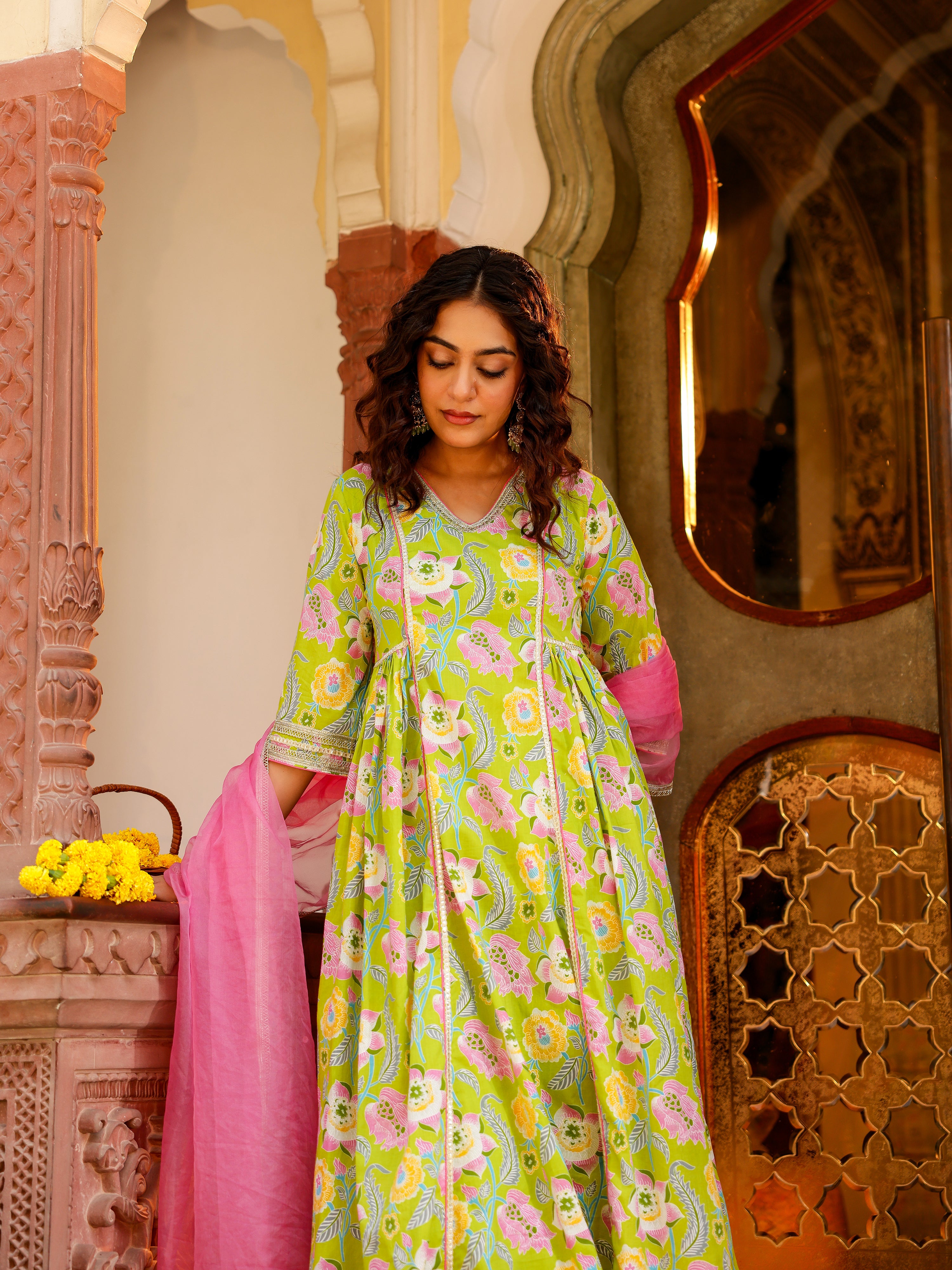Ushika Handblock Cotton Suit Set