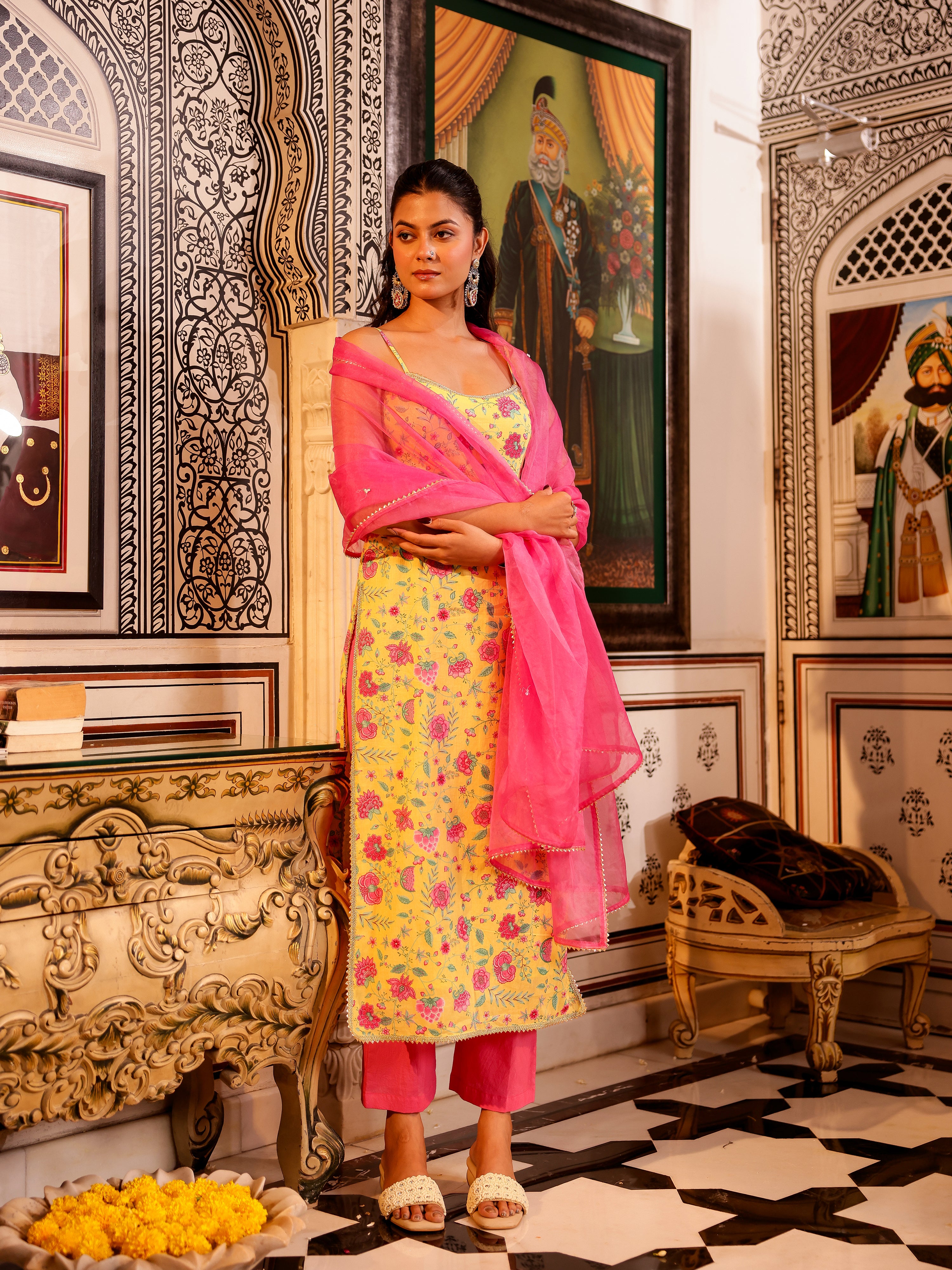 Vyoma Handblock Cotton Suit Set