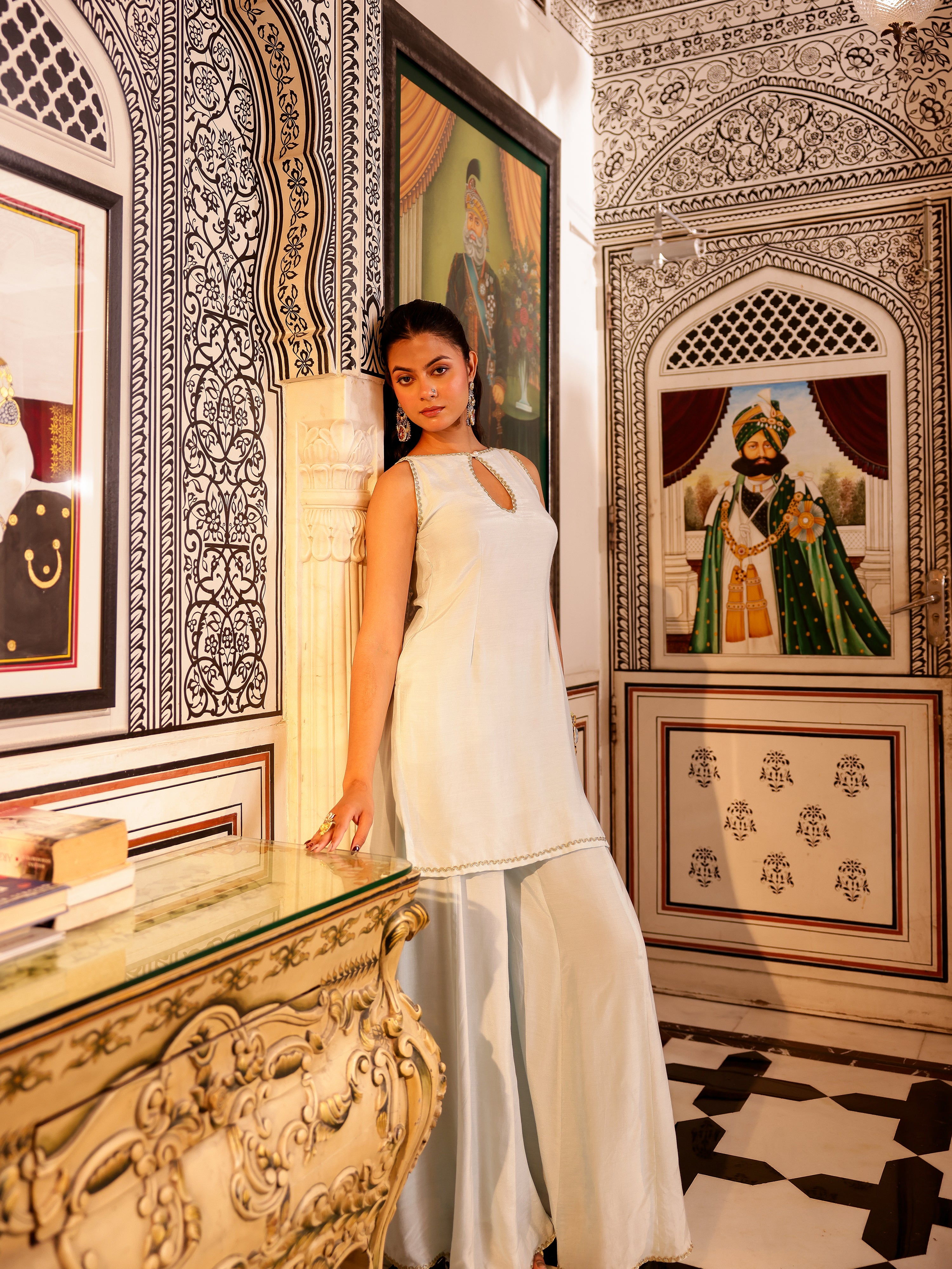 Pravya Solid Muslin Coord Set