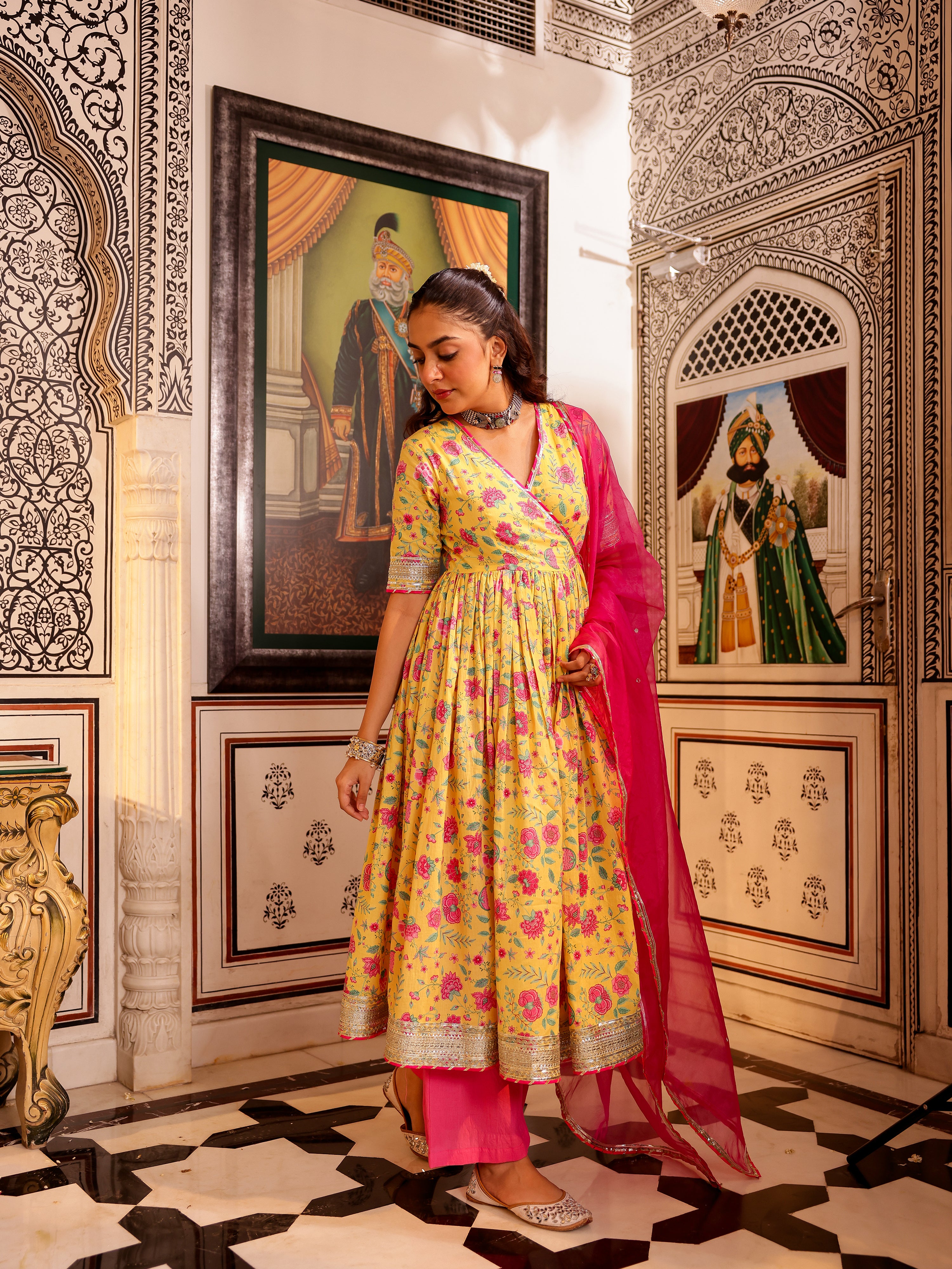 Anindita Handblock Cotton Suit Set