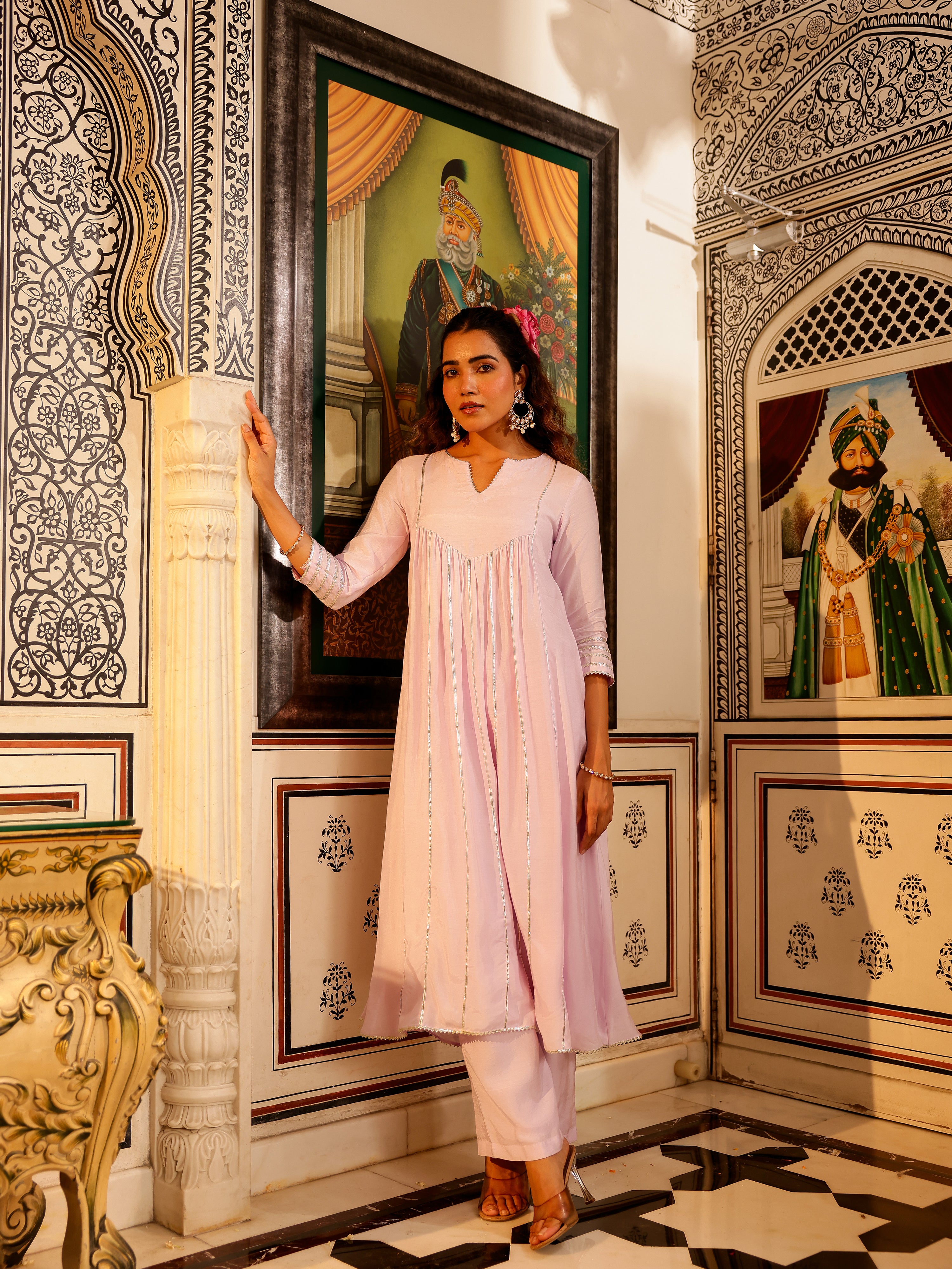 Satvika Solid Muslin Kurta Set