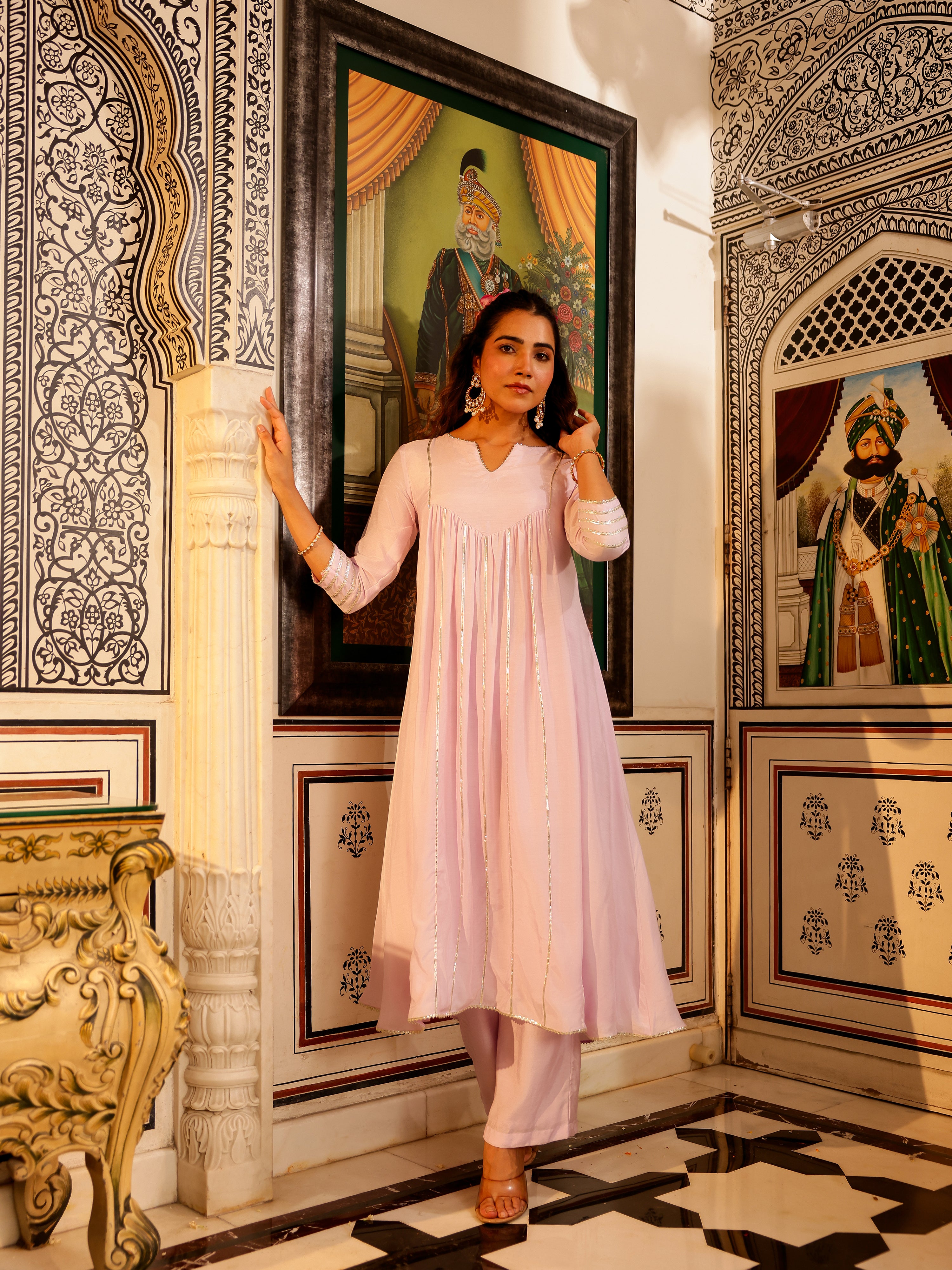 Satvika Solid Muslin Kurta Set