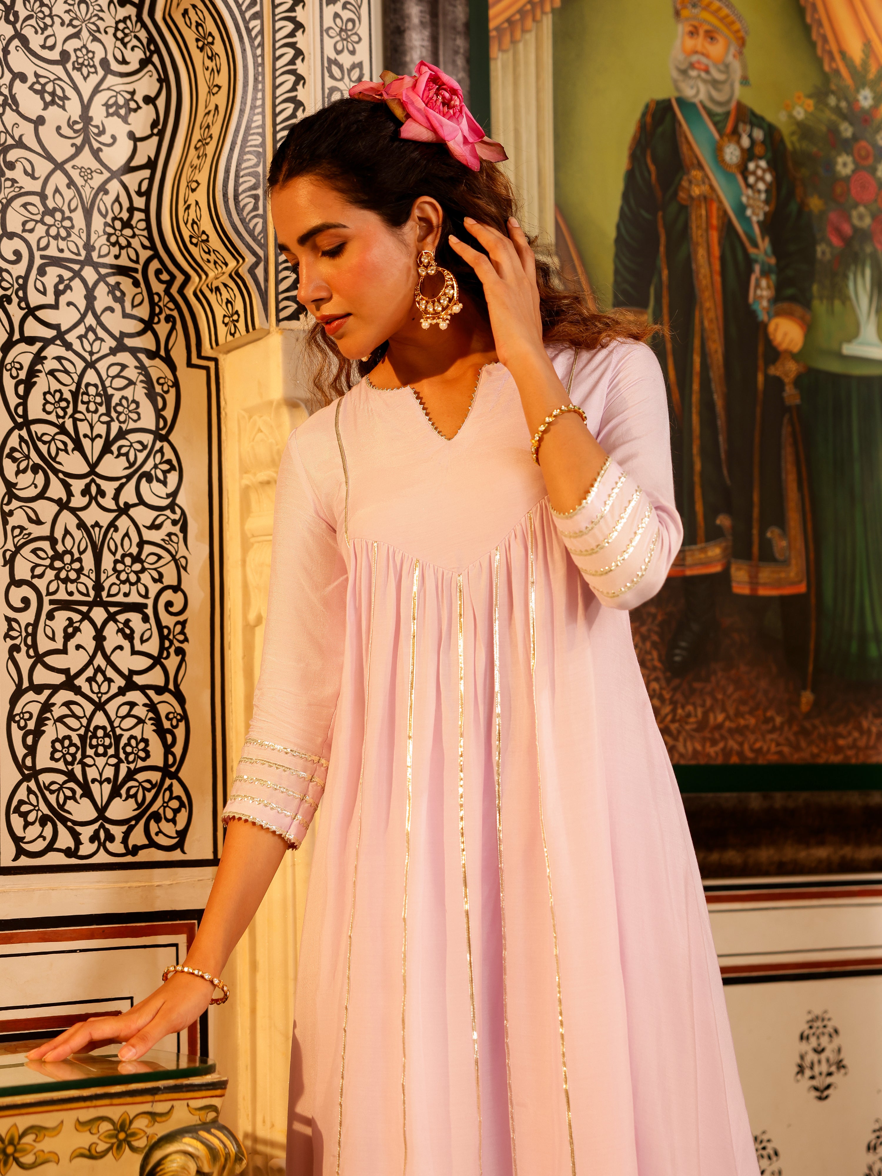 Satvika Solid Muslin Kurta Set