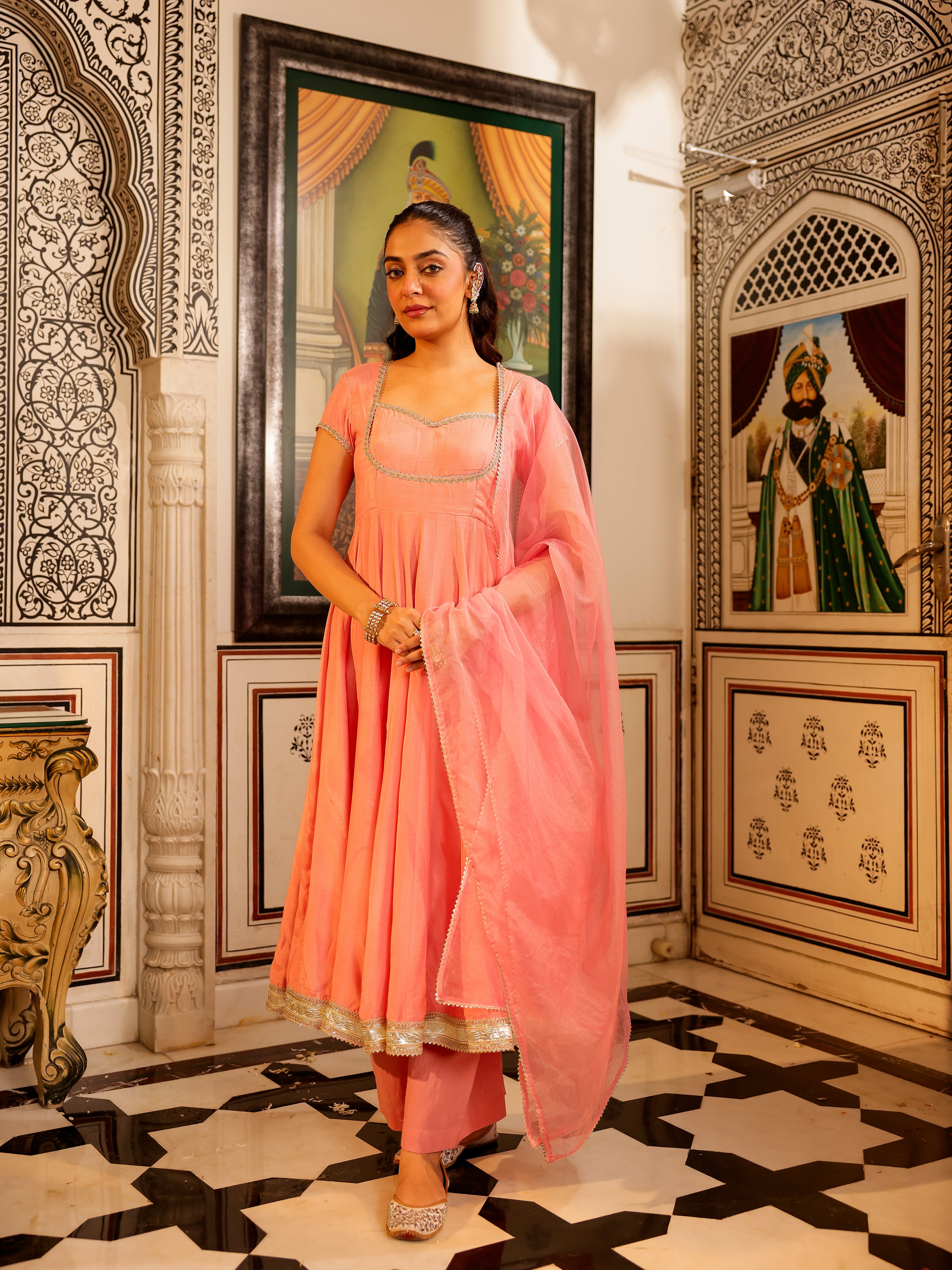 Suhriti Solid Muslin Suit Set