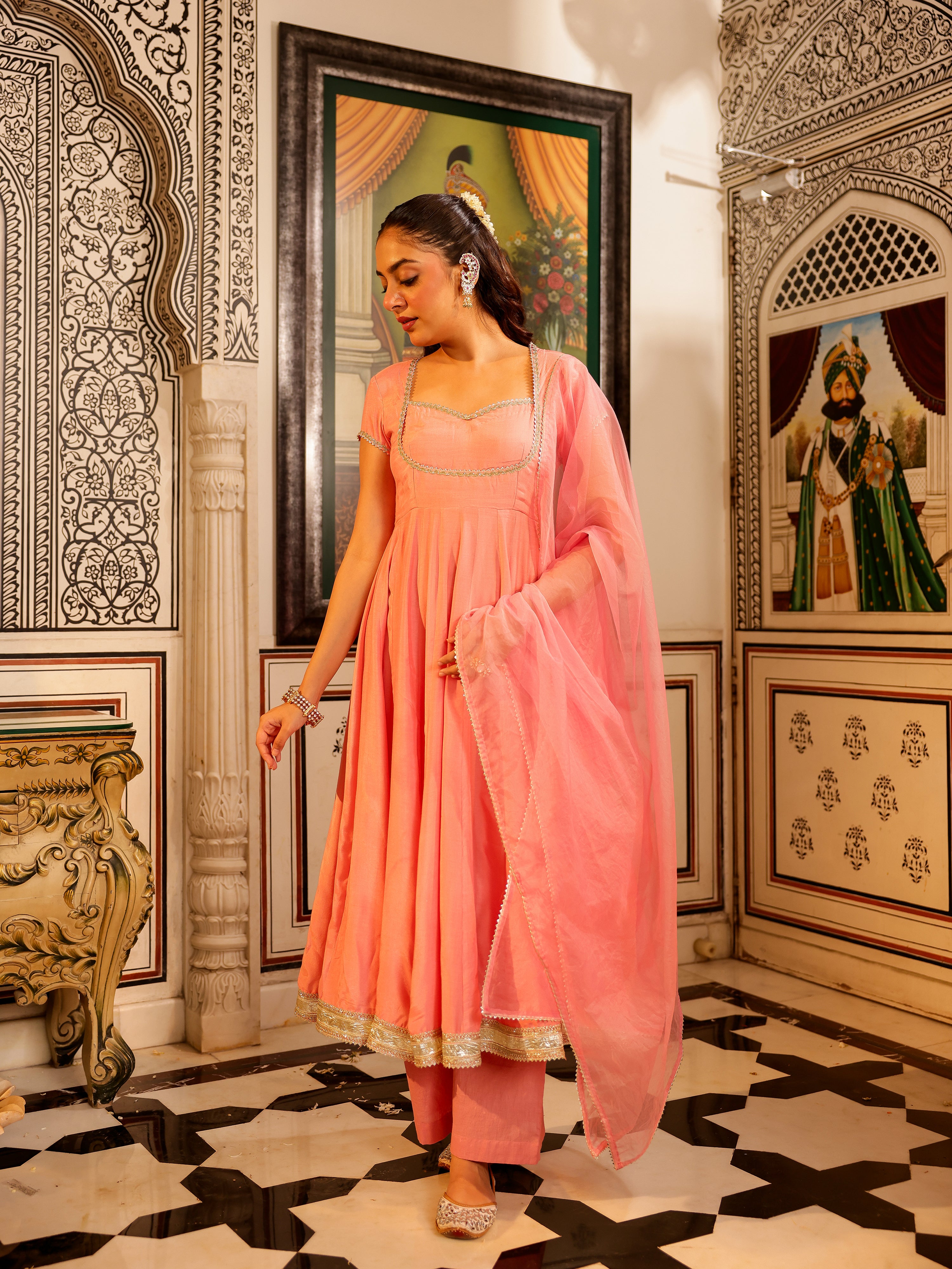 Suhriti Solid Muslin Suit Set