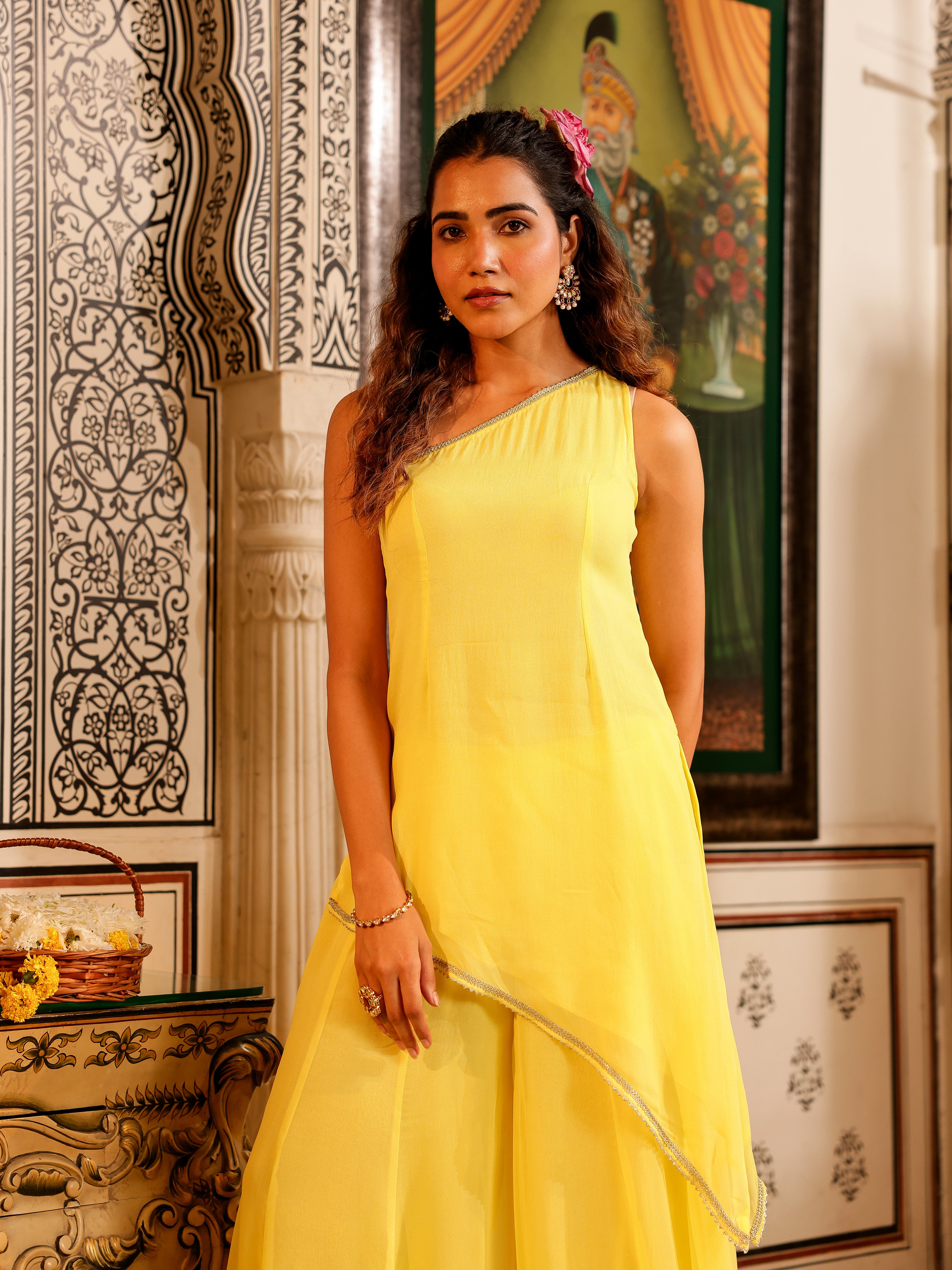 Kavyan Solid Georgette Coord Set
