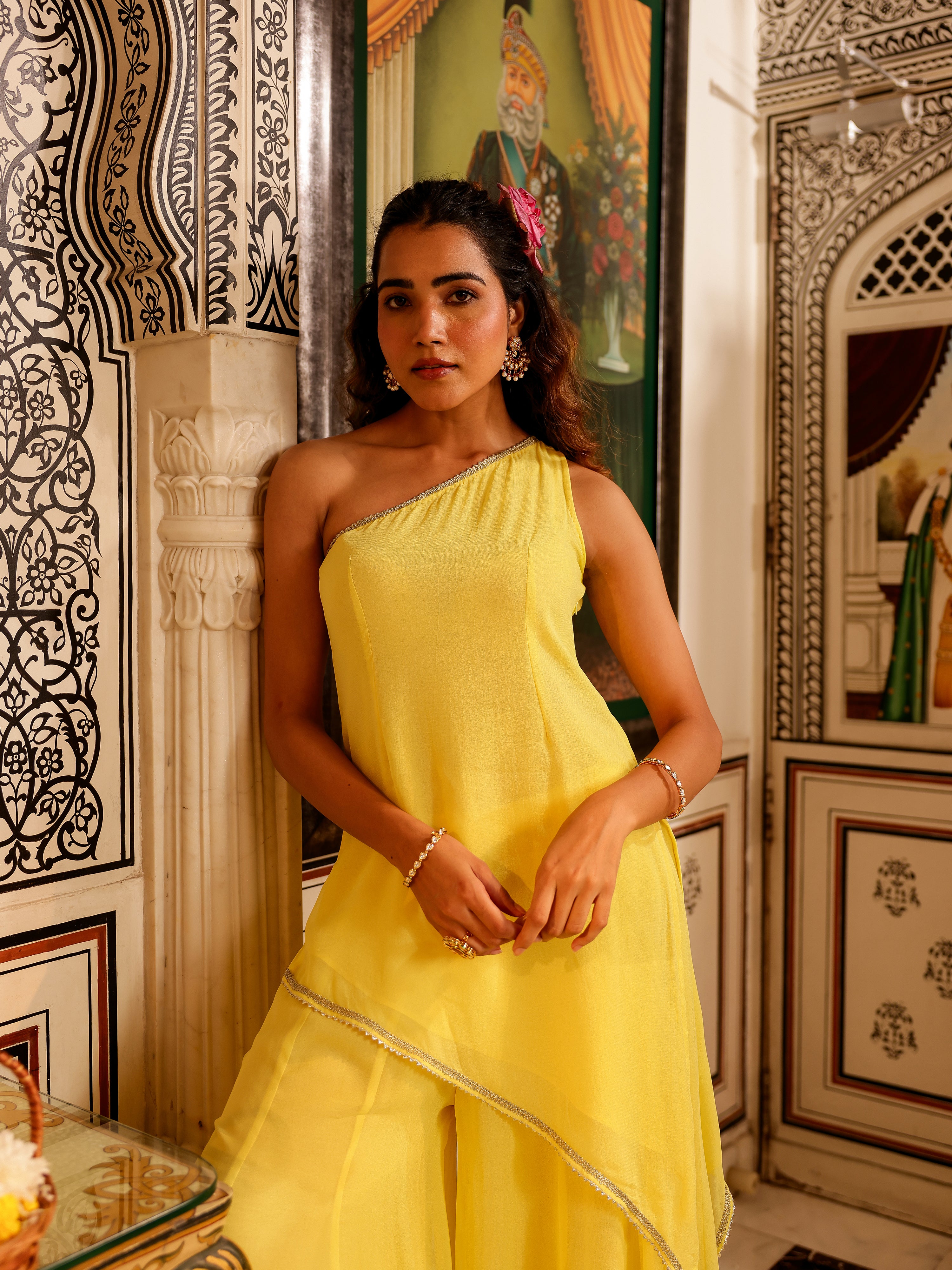 Kavyan Solid Georgette Coord Set