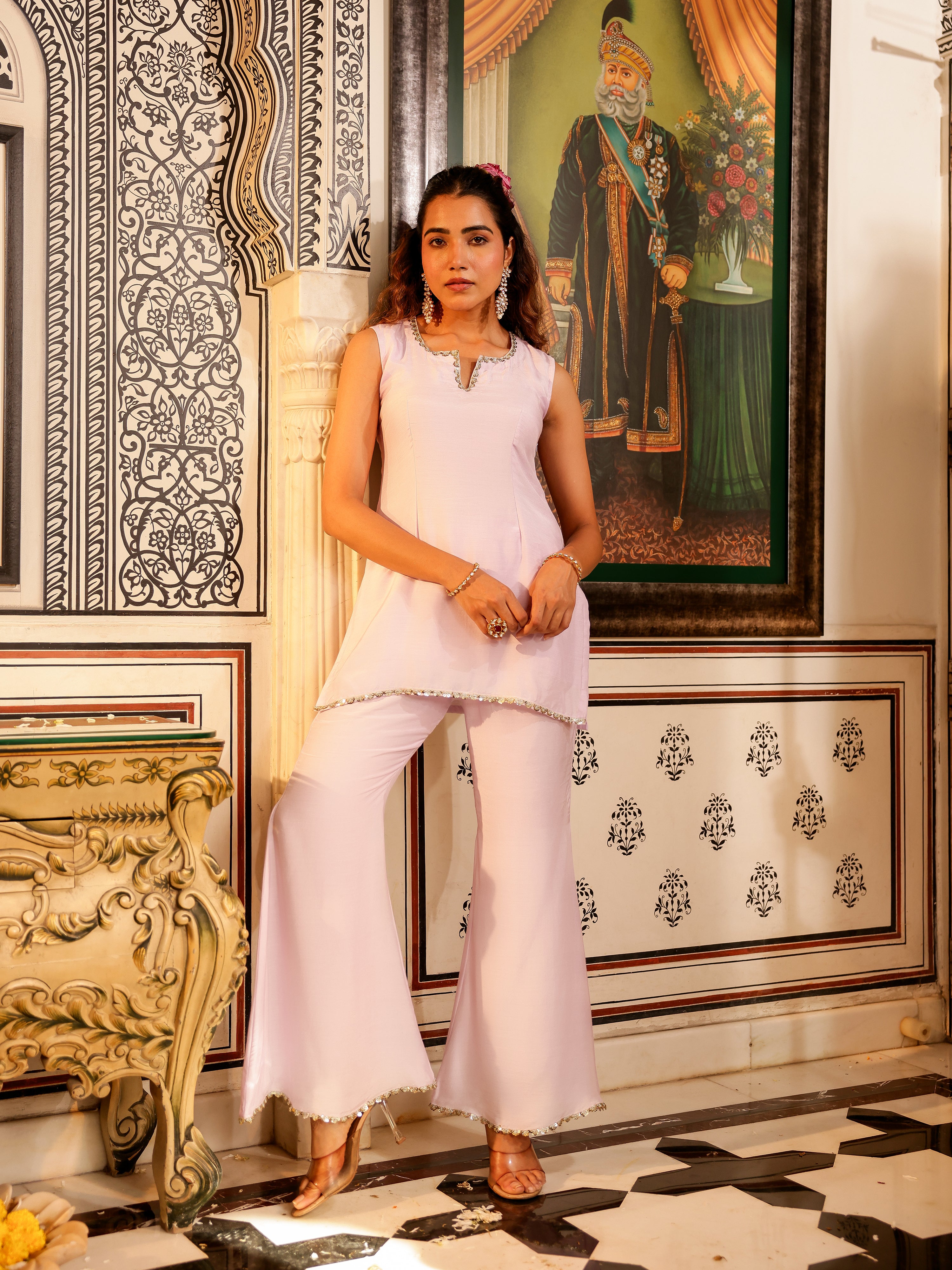 Amulya Solid Muslin Coord Set