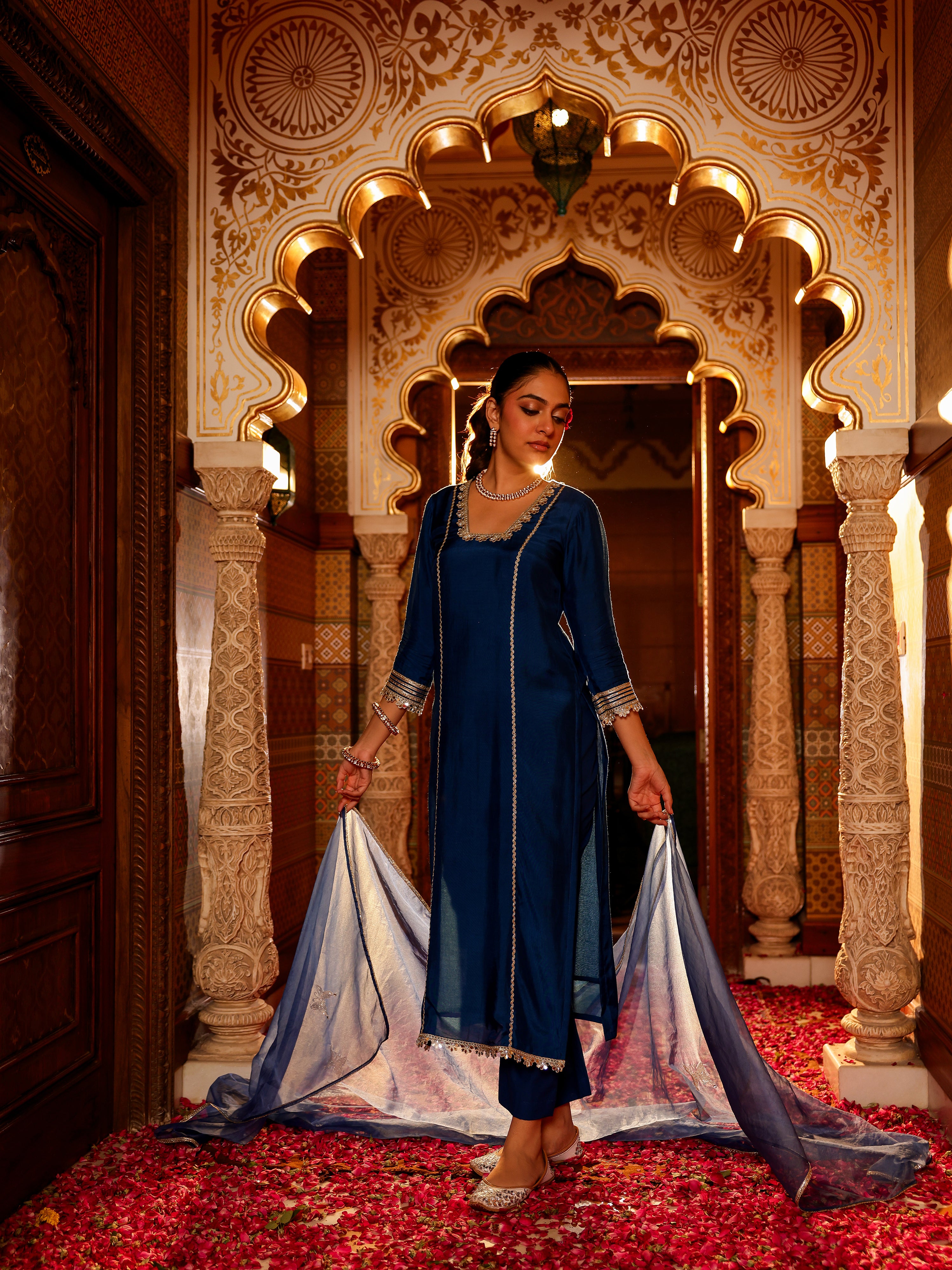 Ira Solid Muslin Suit Set