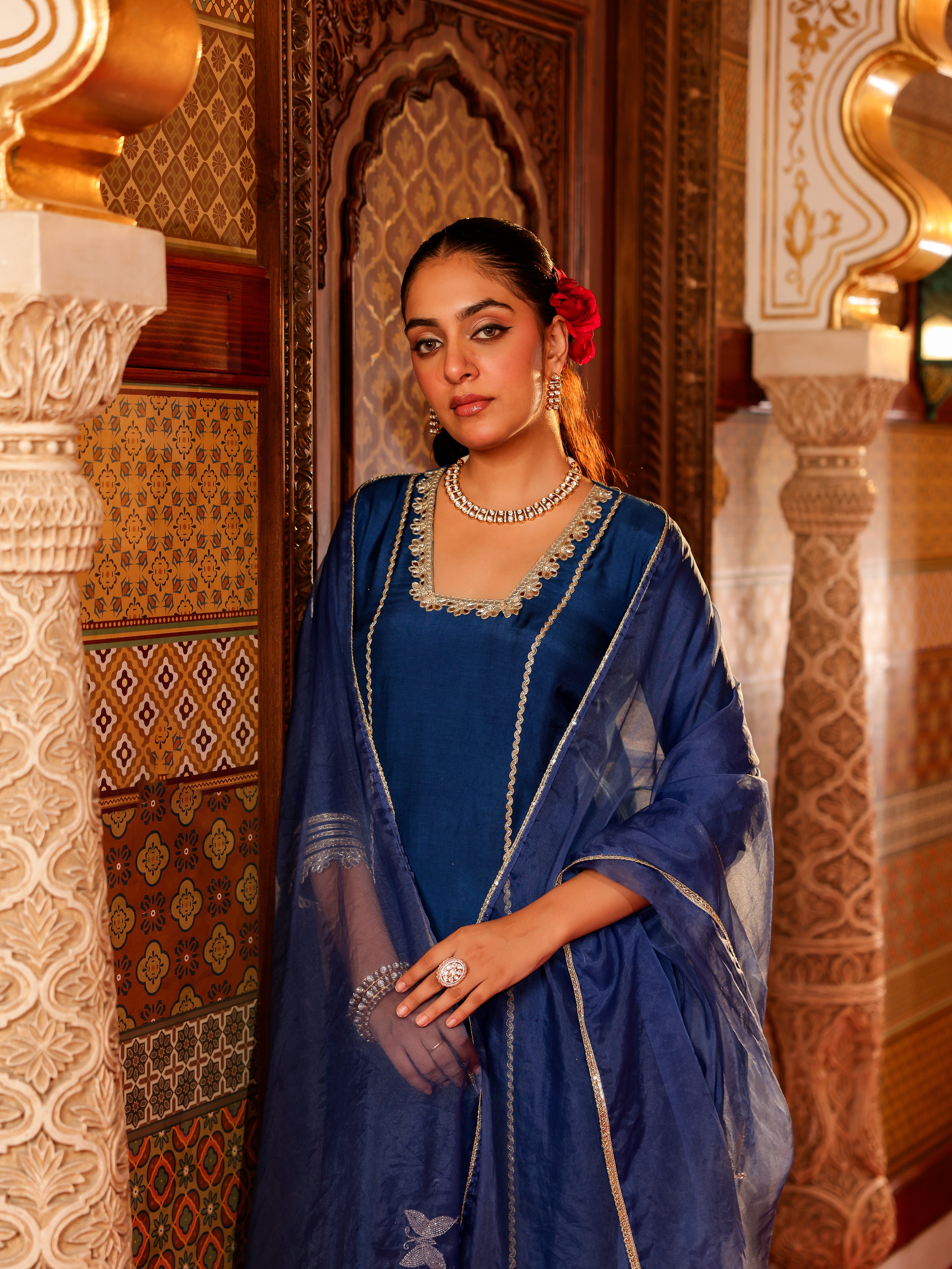Ira Solid Muslin Suit Set