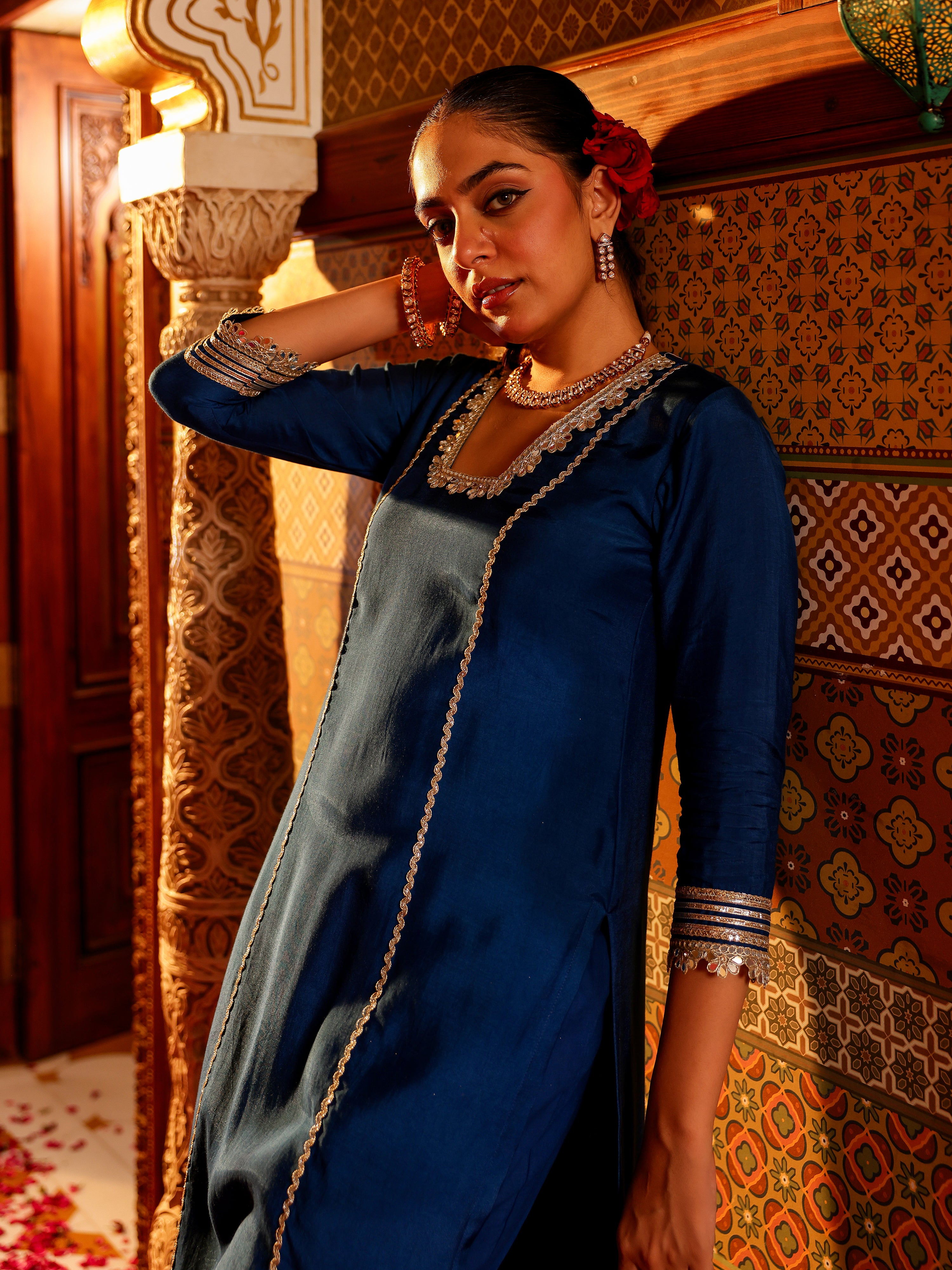 Ira Solid Muslin Suit Set