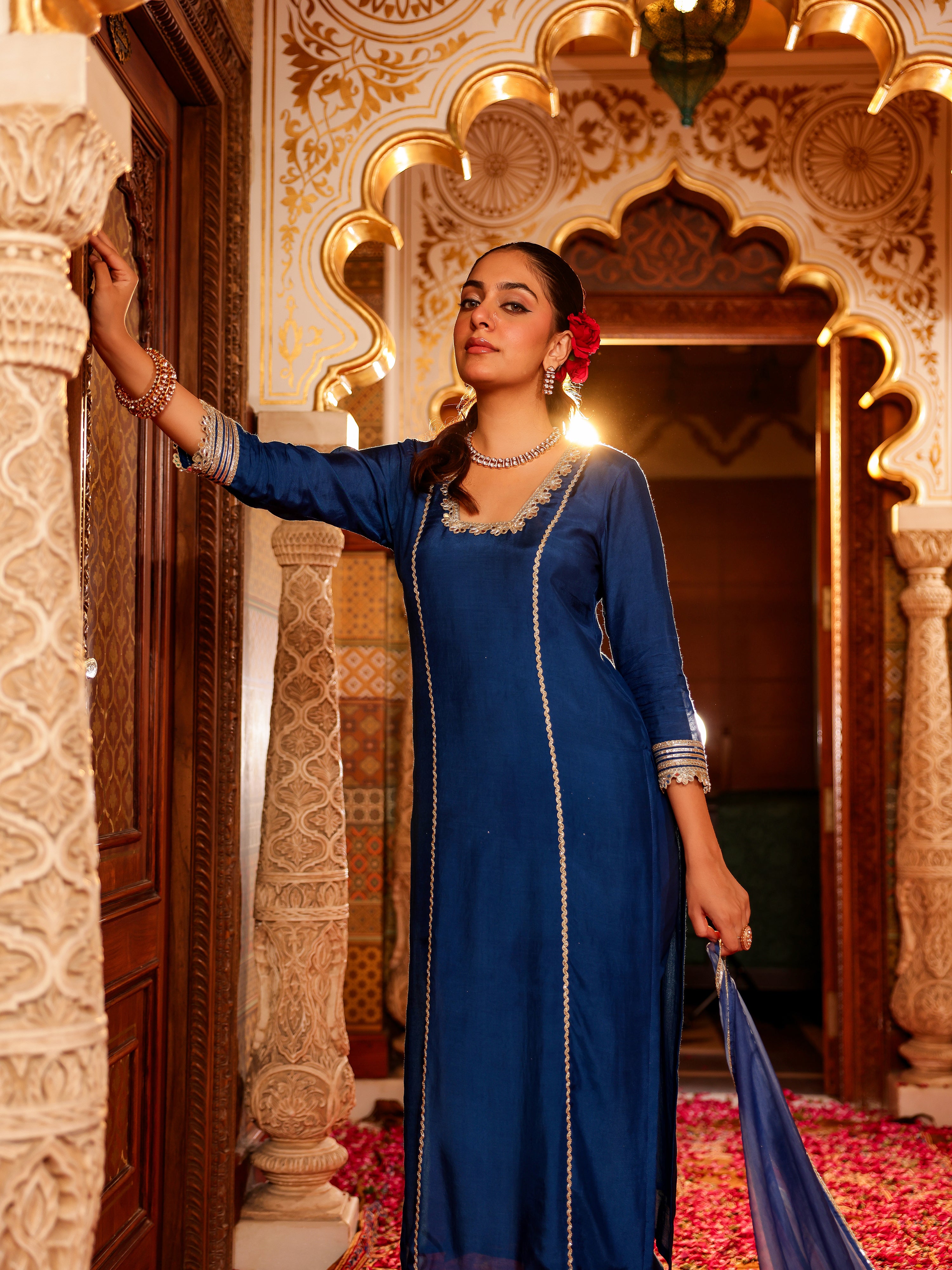 Ira Solid Muslin Suit Set