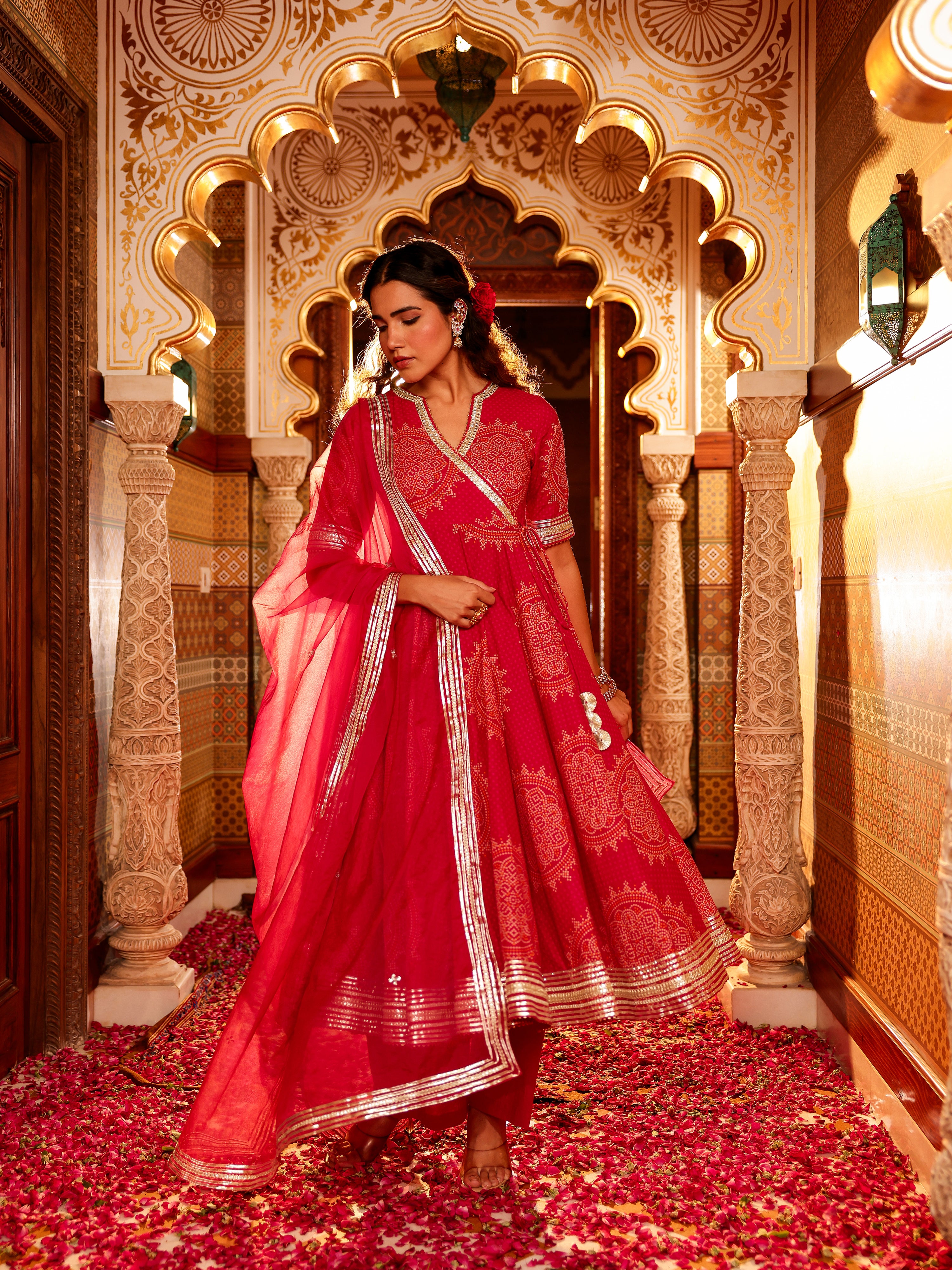 Aarza Handblock Cotton Suit Set