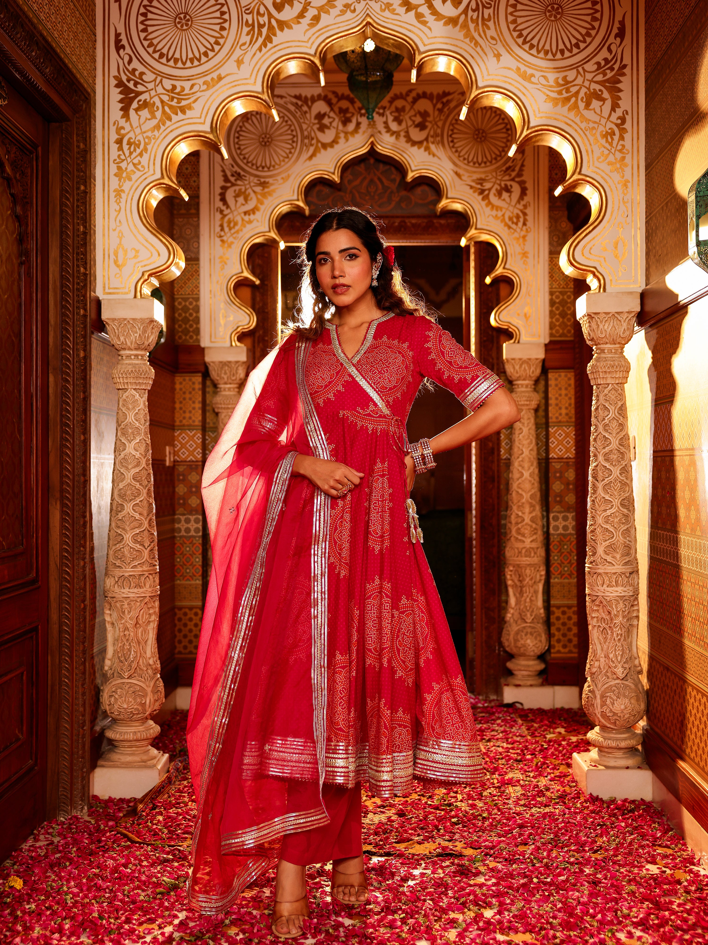 Aarza Handblock Cotton Suit Set