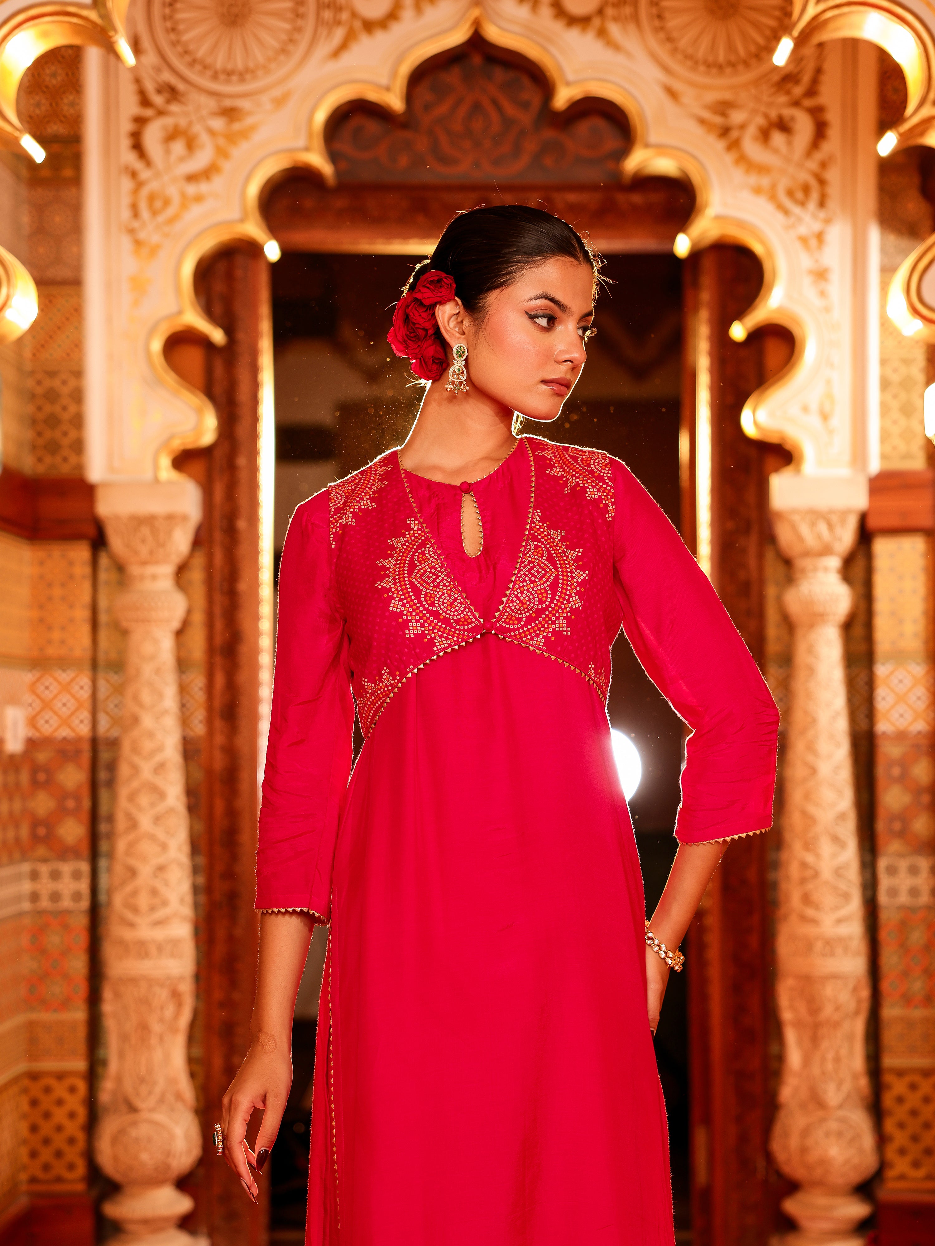 Arunika Solid Muslin Kurta Set