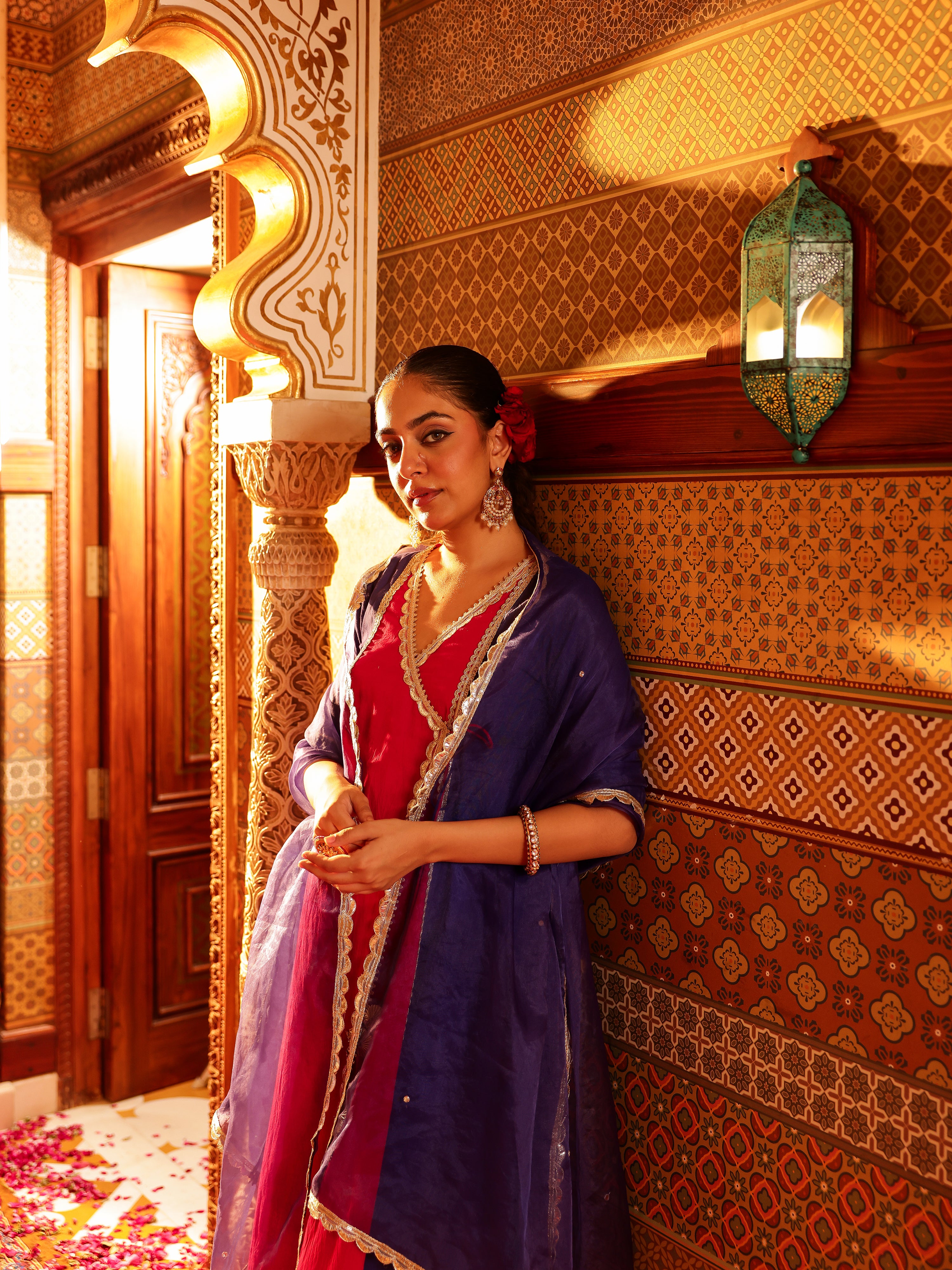 Shreeva Solid Cotton Suit Set