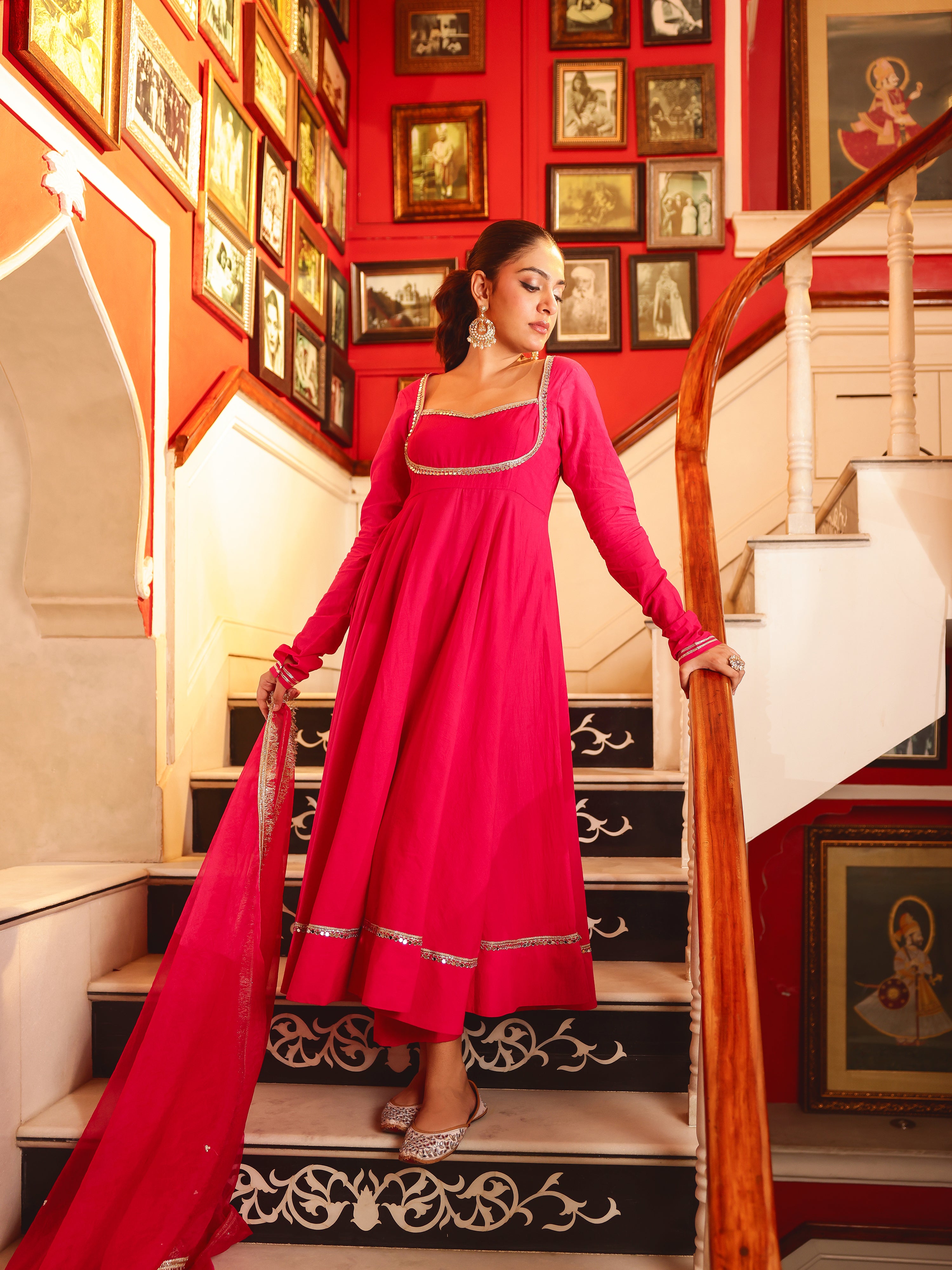 Charvi Solid Cotton Suit Set