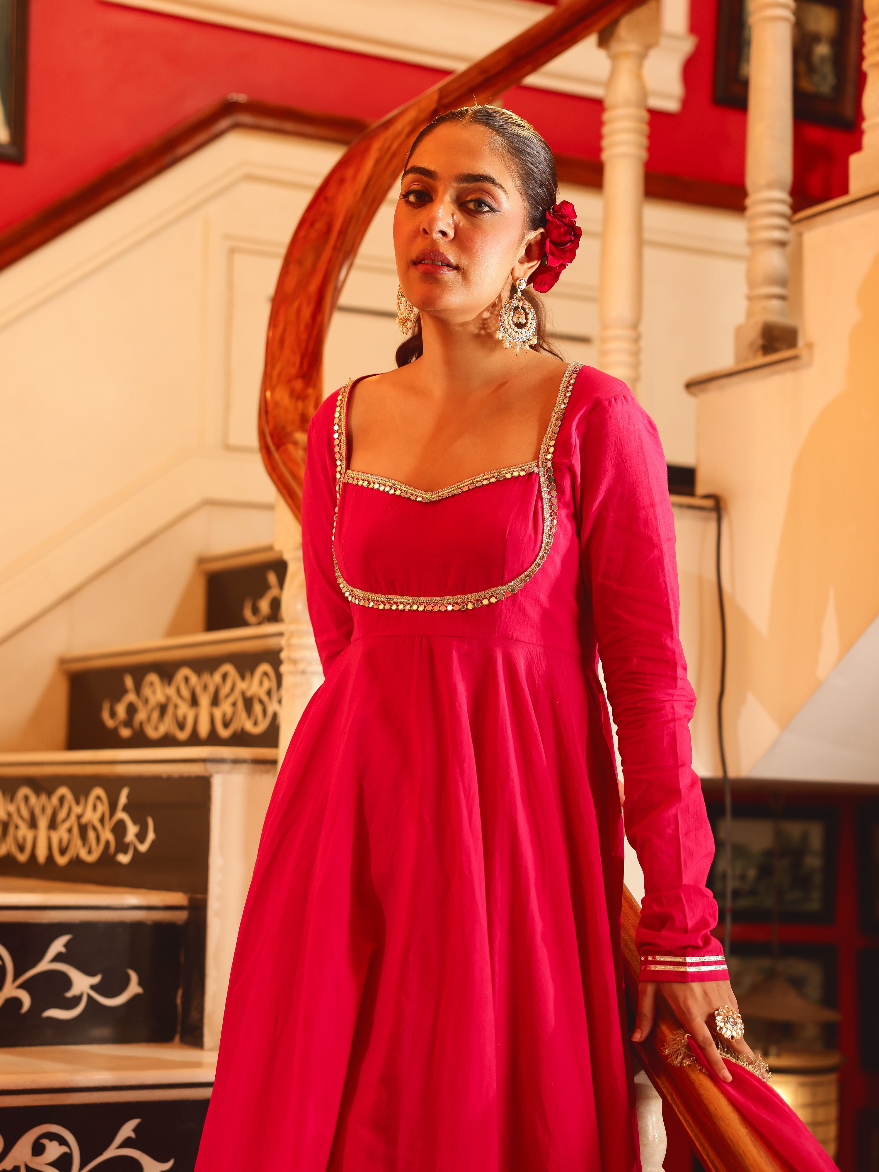 Charvi Solid Cotton Suit Set