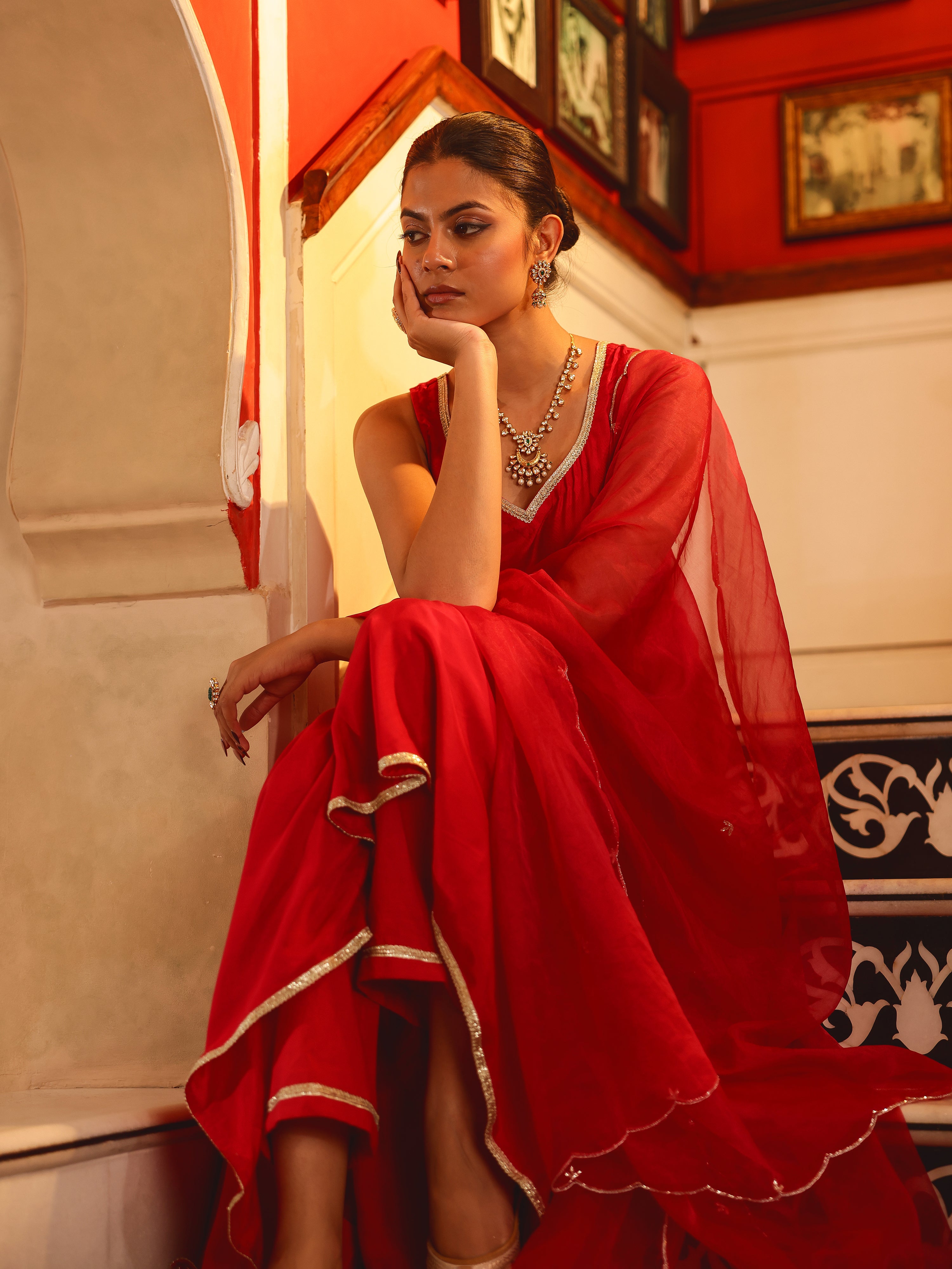 Tivara Solid Muslin Suit Set