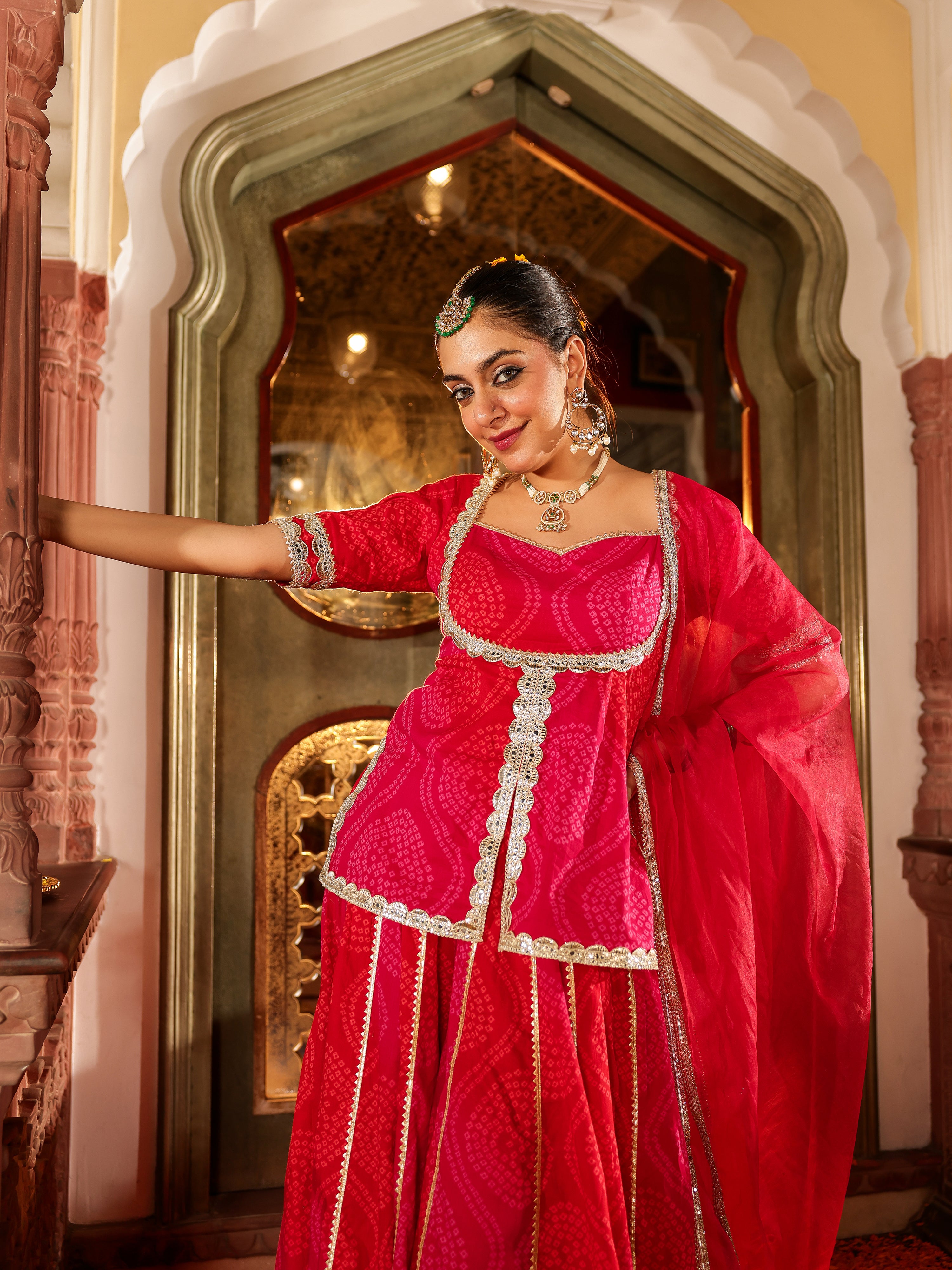 Rivana Handblock Cotton Sharara Set