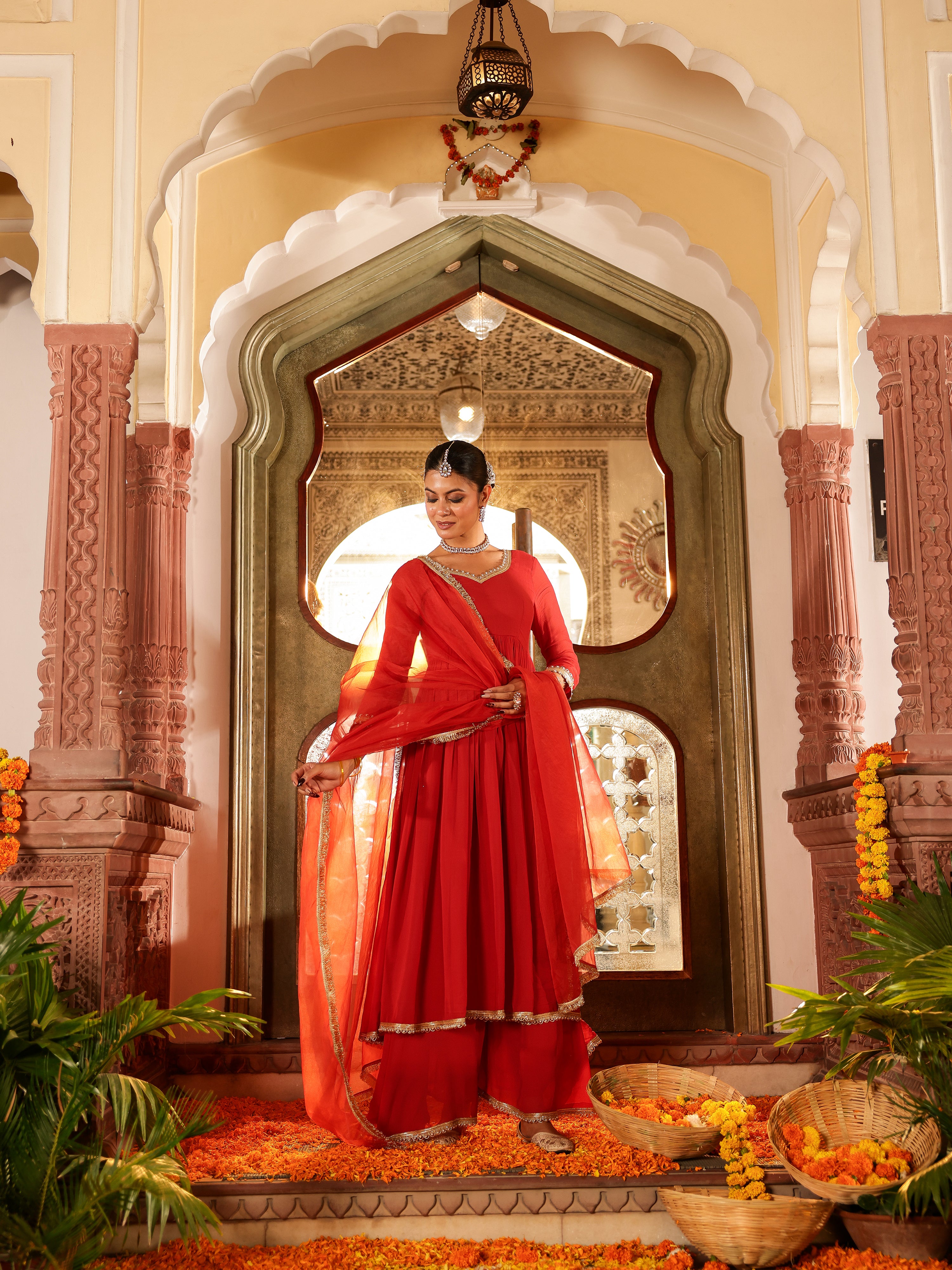 Shivana Solid Georgette Suit Set