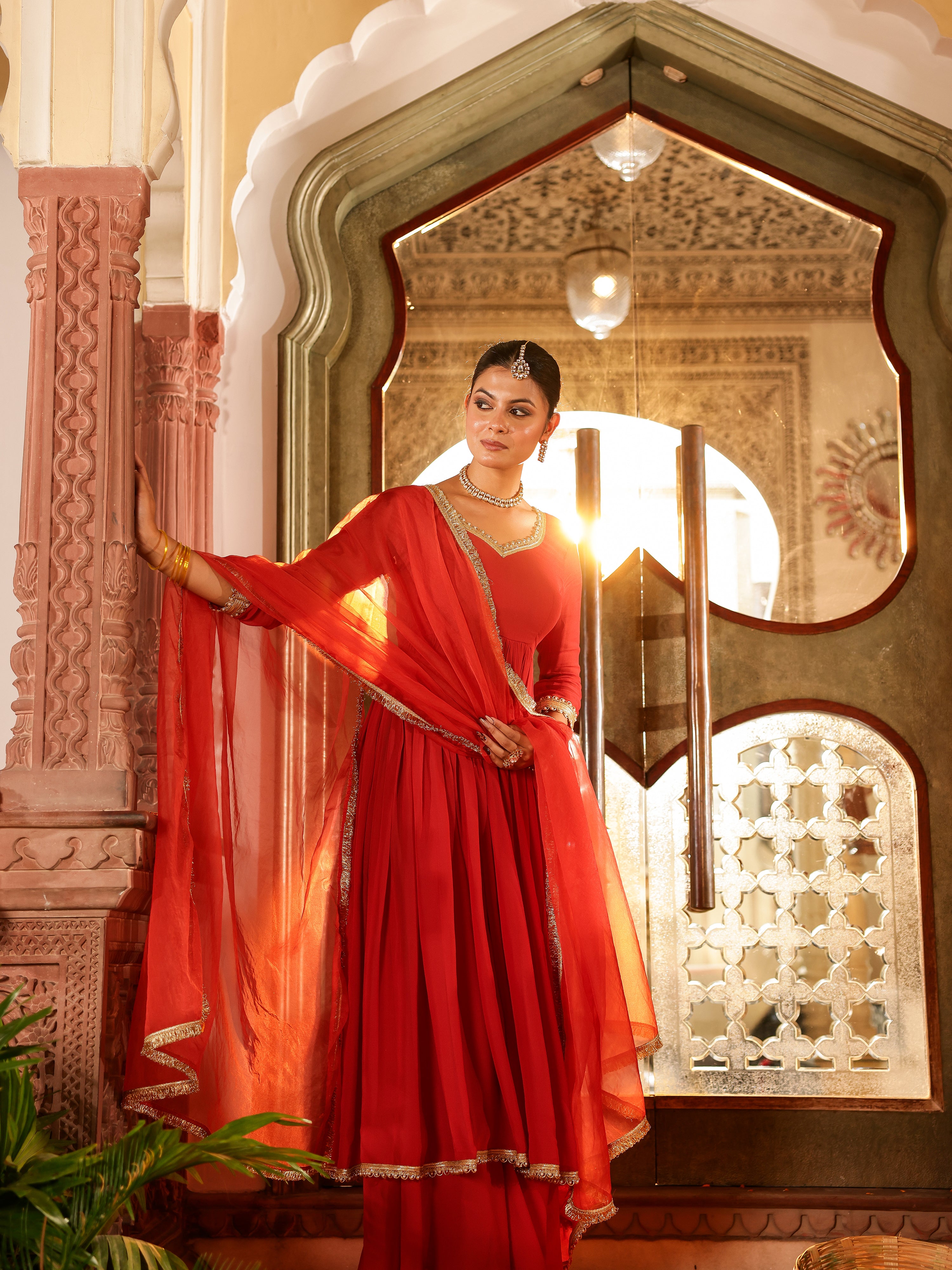 Shivana Solid Georgette Suit Set