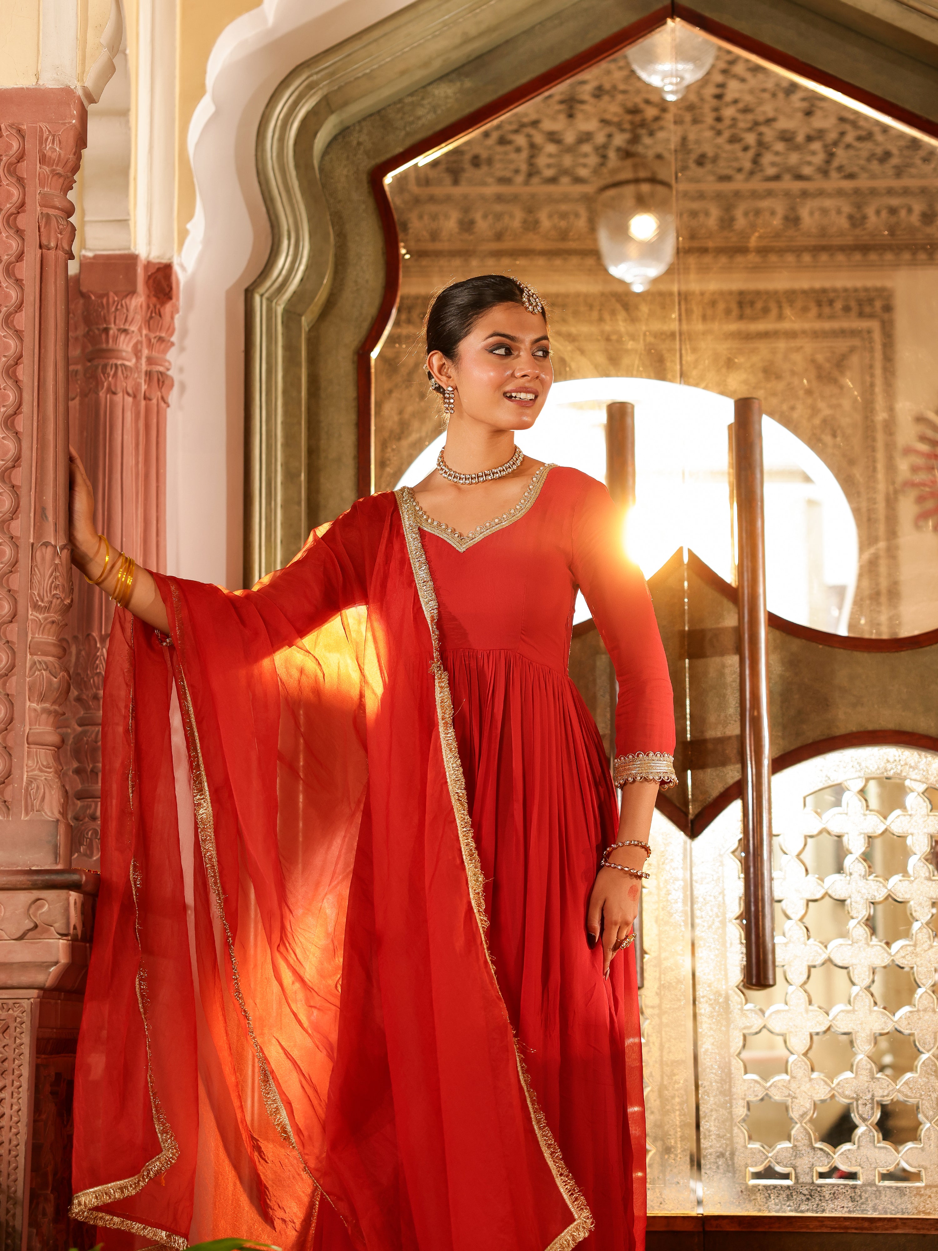 Shivana Solid Georgette Suit Set