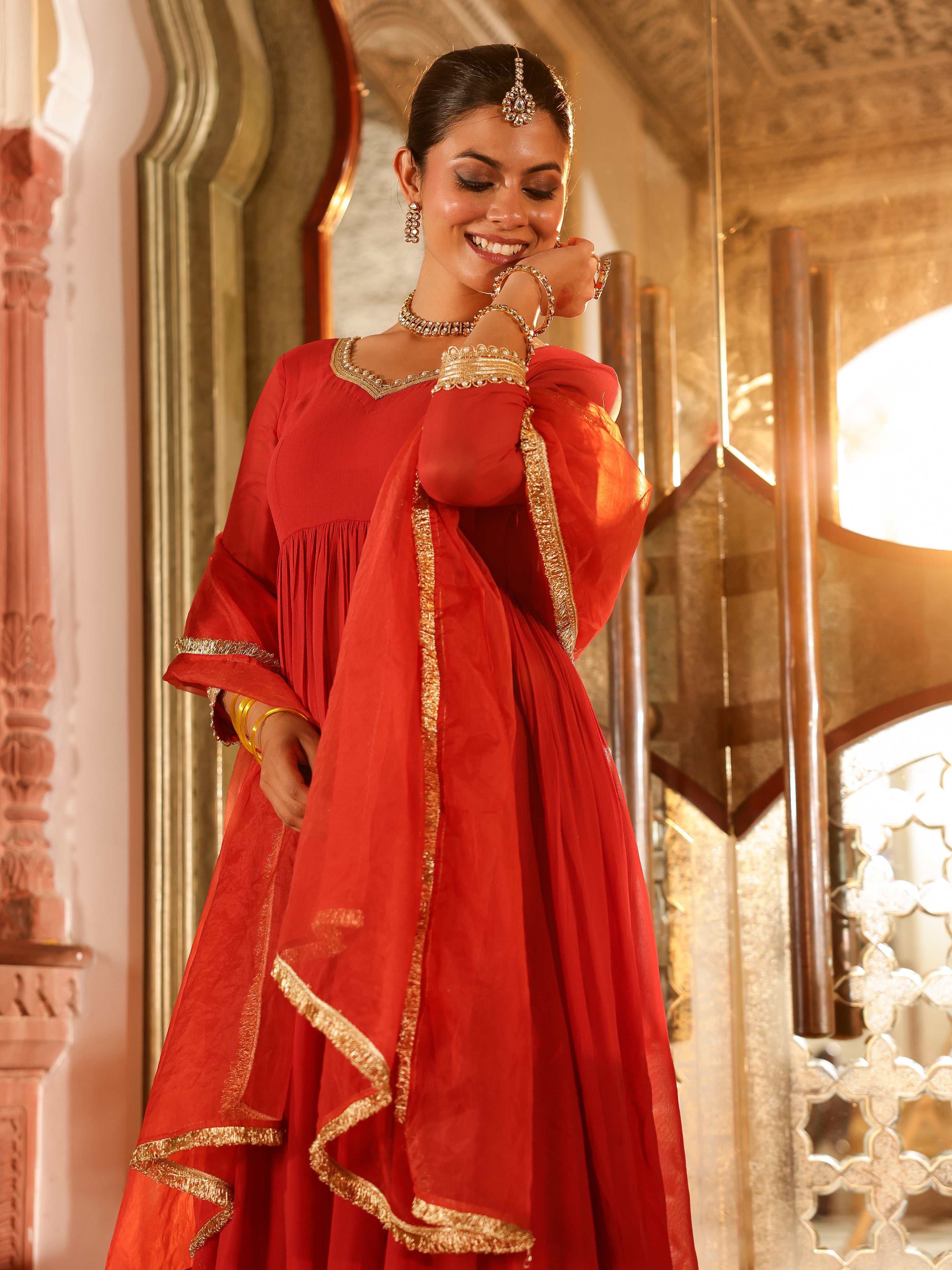 Shivana Solid Georgette Suit Set
