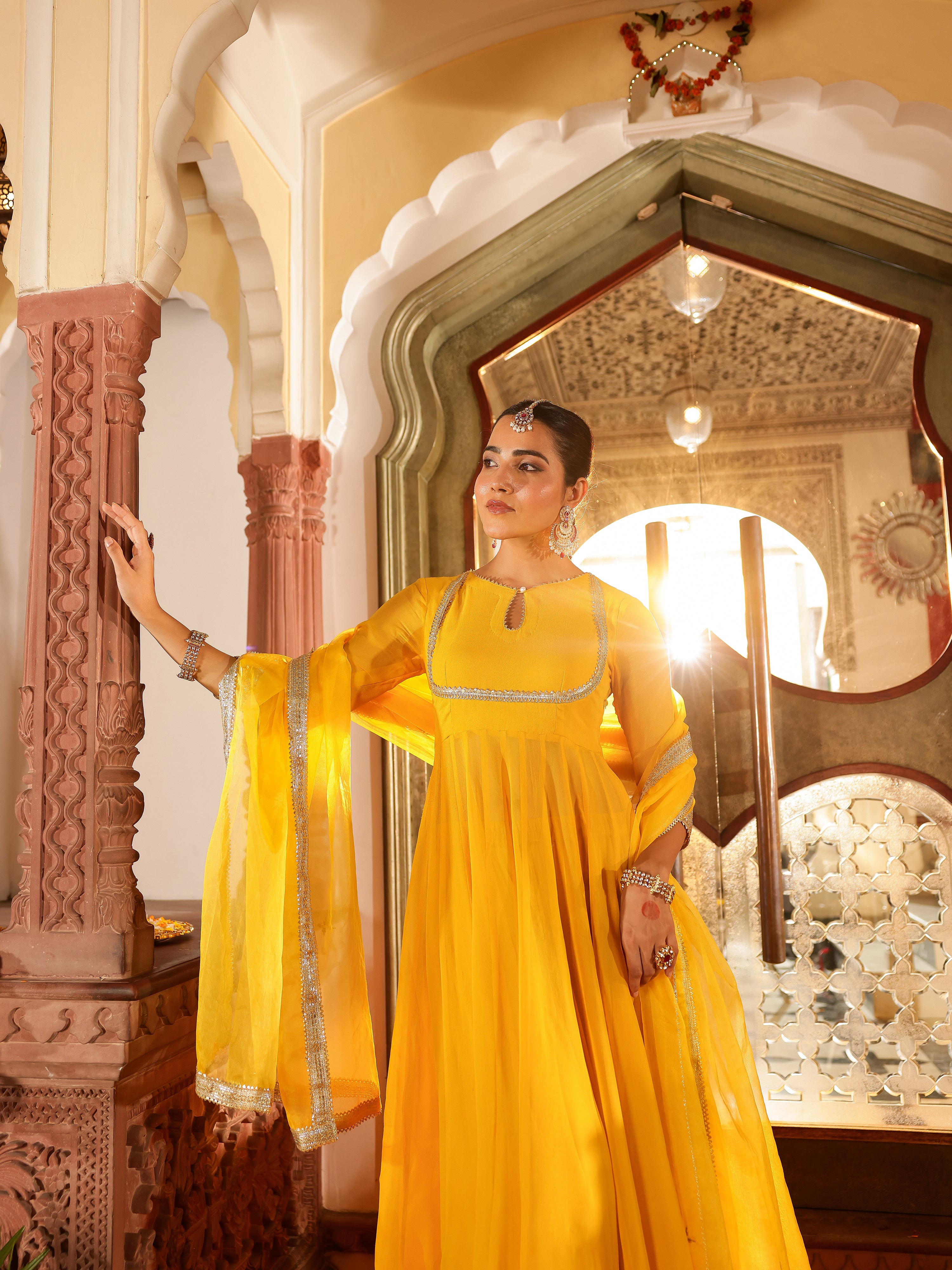 Aloka Solid Georgette Suit Set