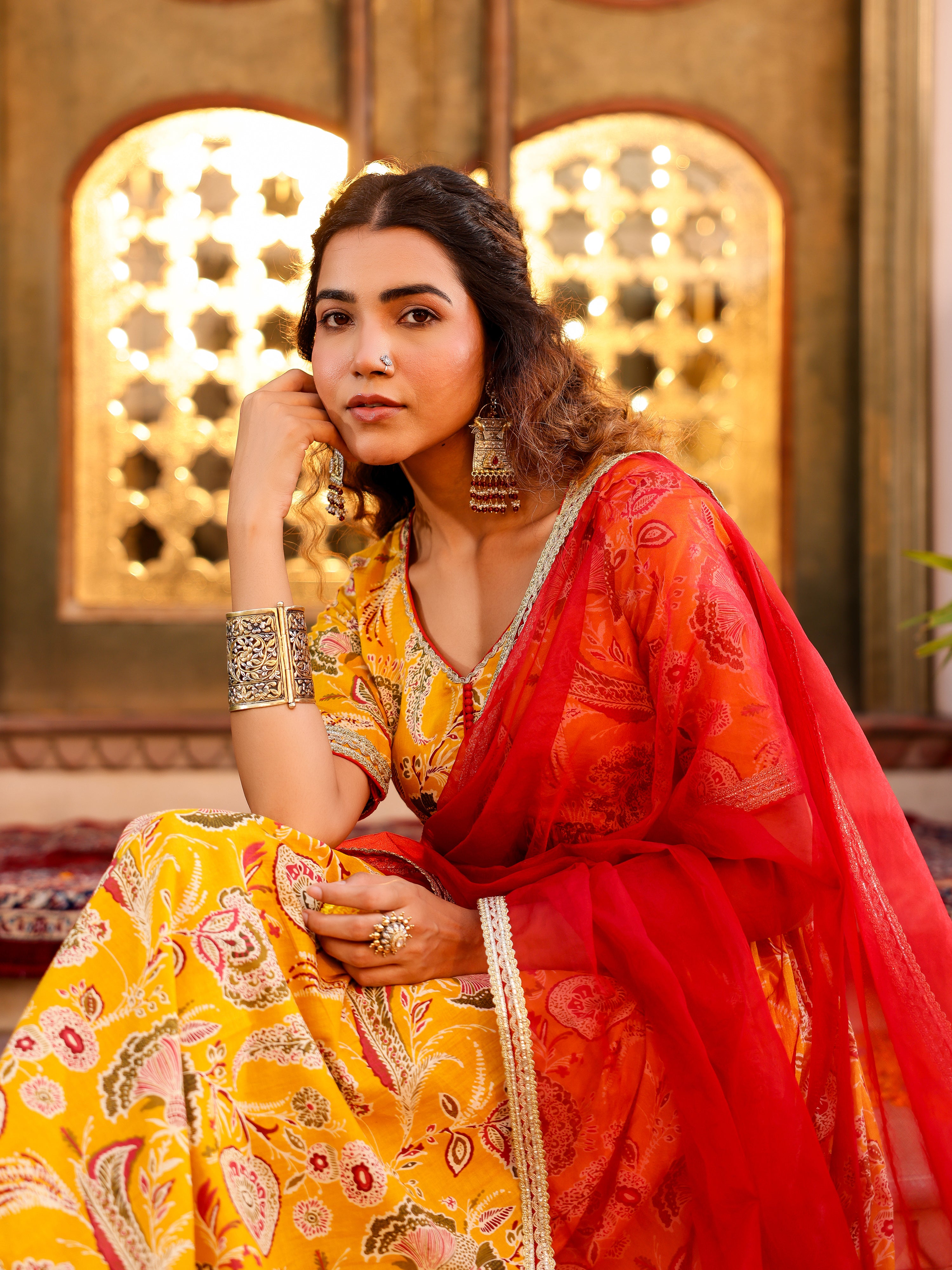 Prakriti Handblock Cotton Suit Set
