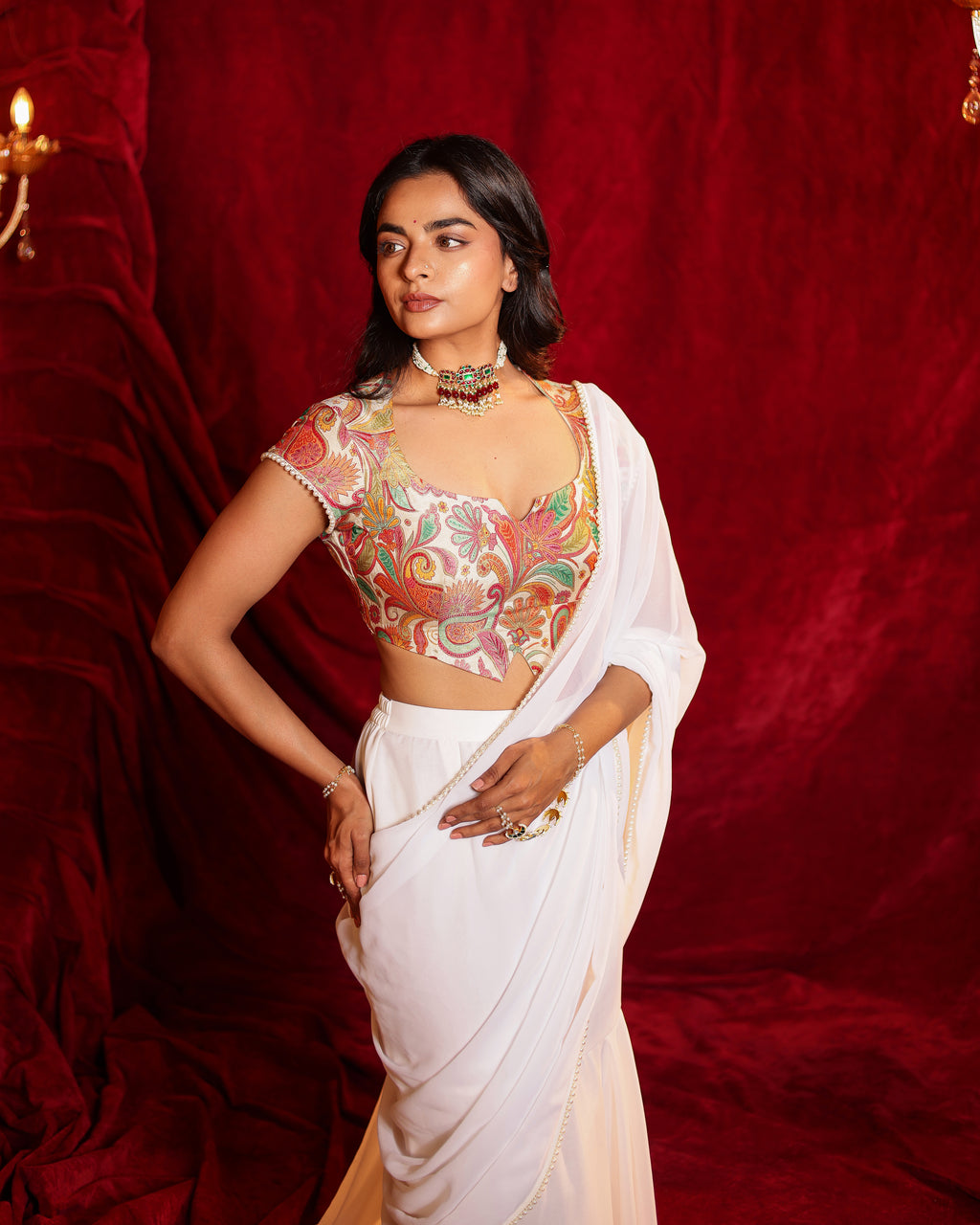 Meera Hand Woven Pre Drape Saree