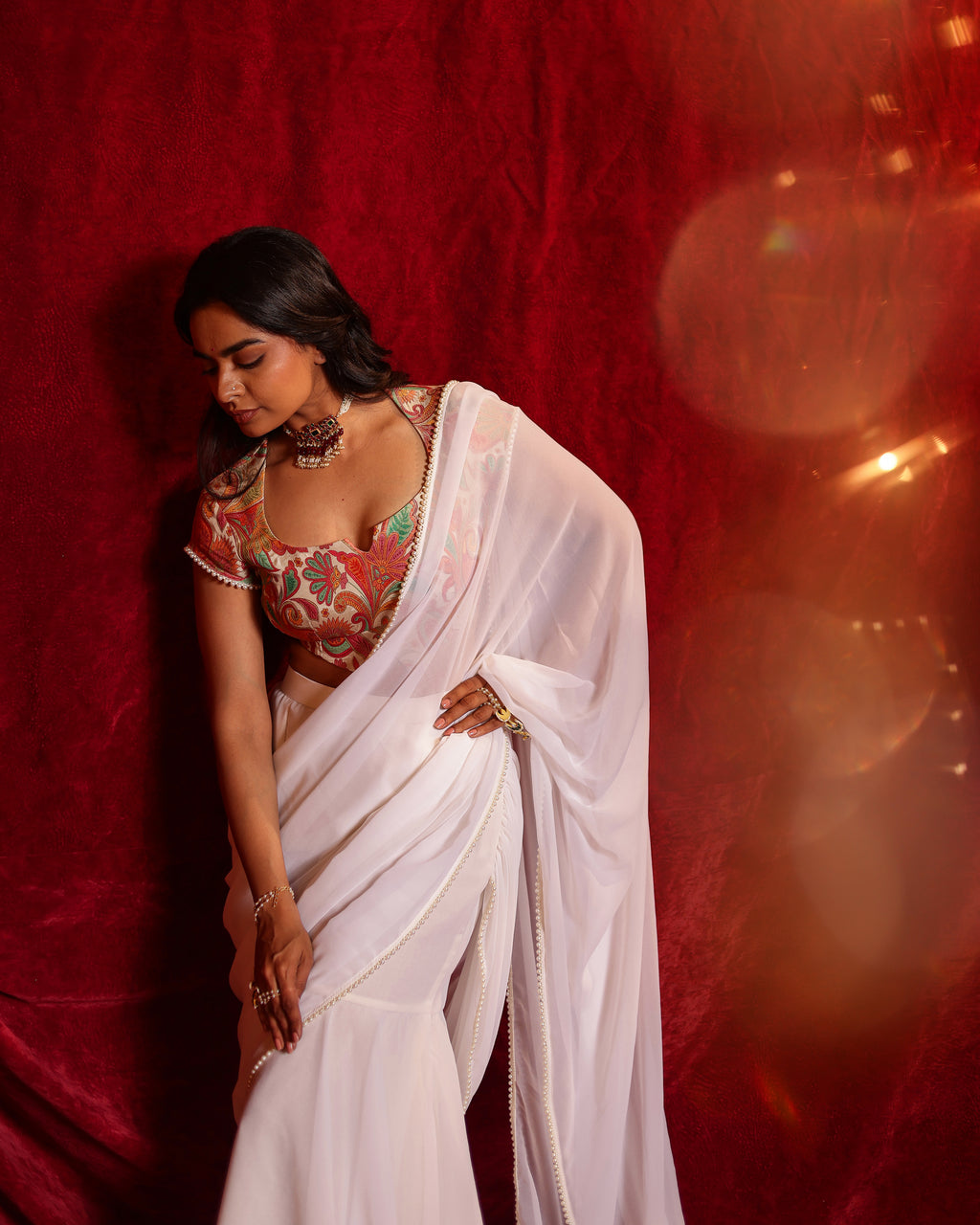 Meera Hand Woven Pre Drape Saree