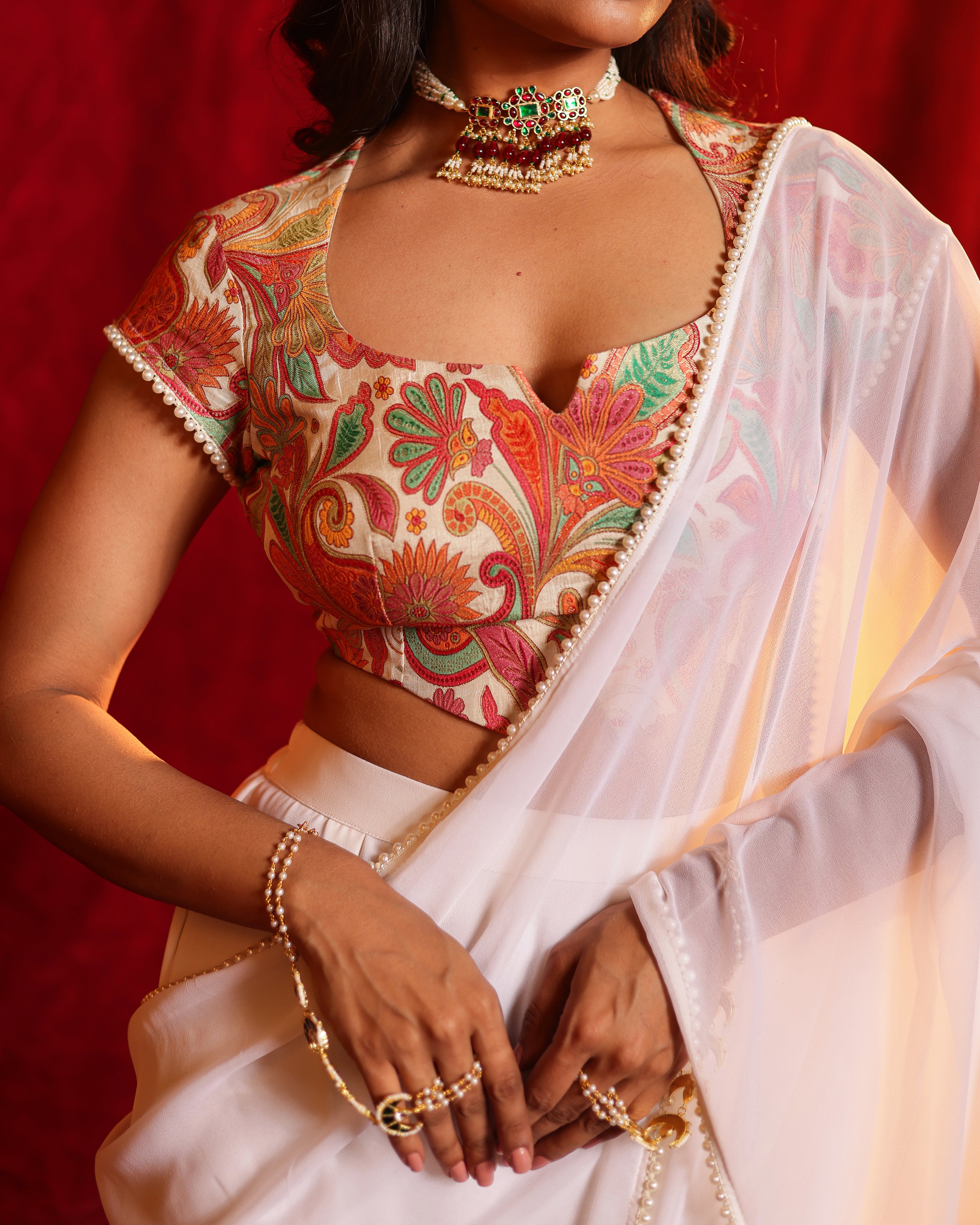 Meera Hand Woven Pre Drape Saree