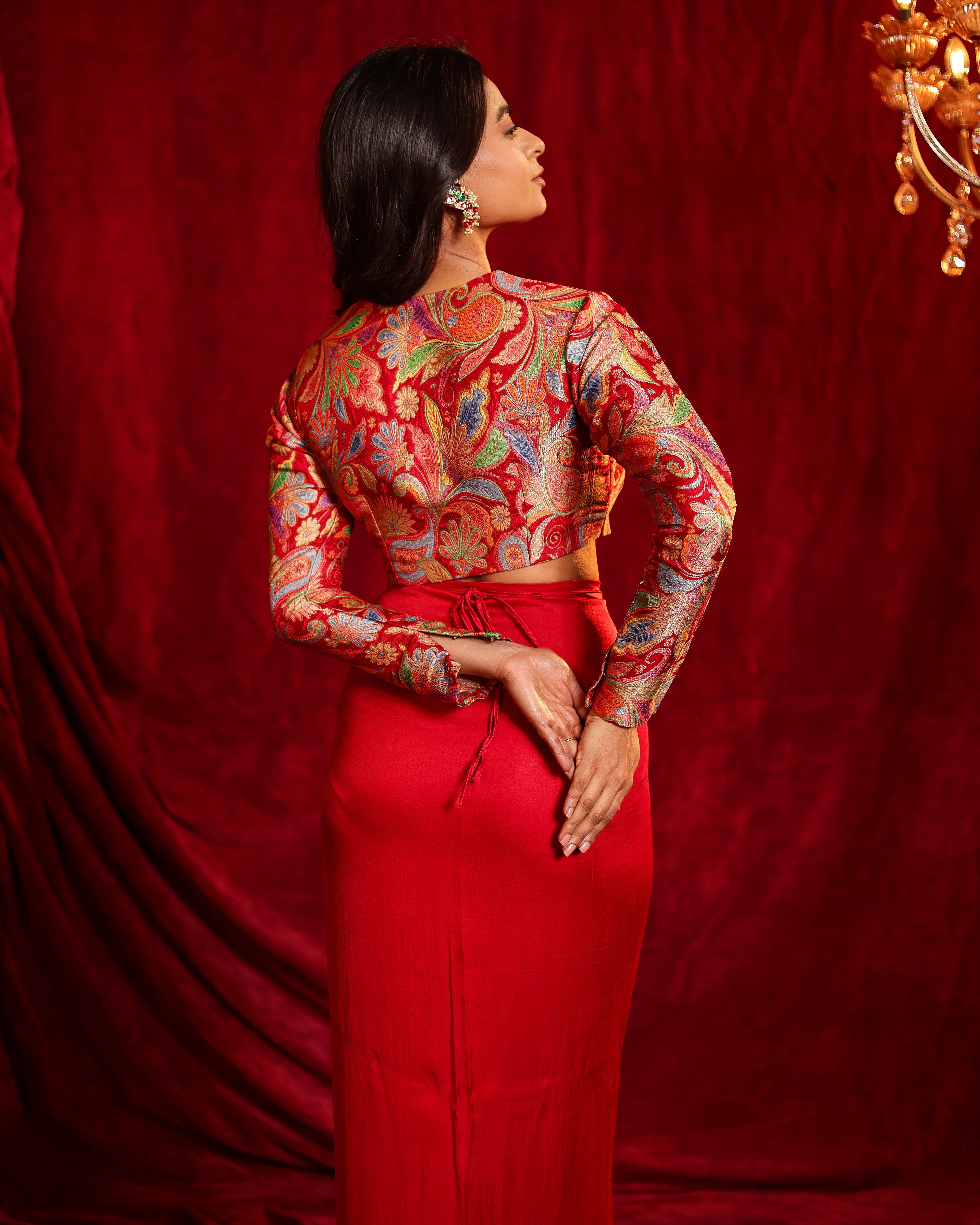 Sonia Hand Woven Drape Skirt Set