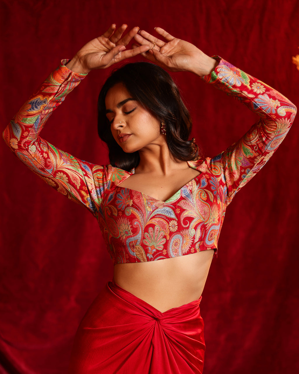 Sonia Hand Woven Drape Skirt Set