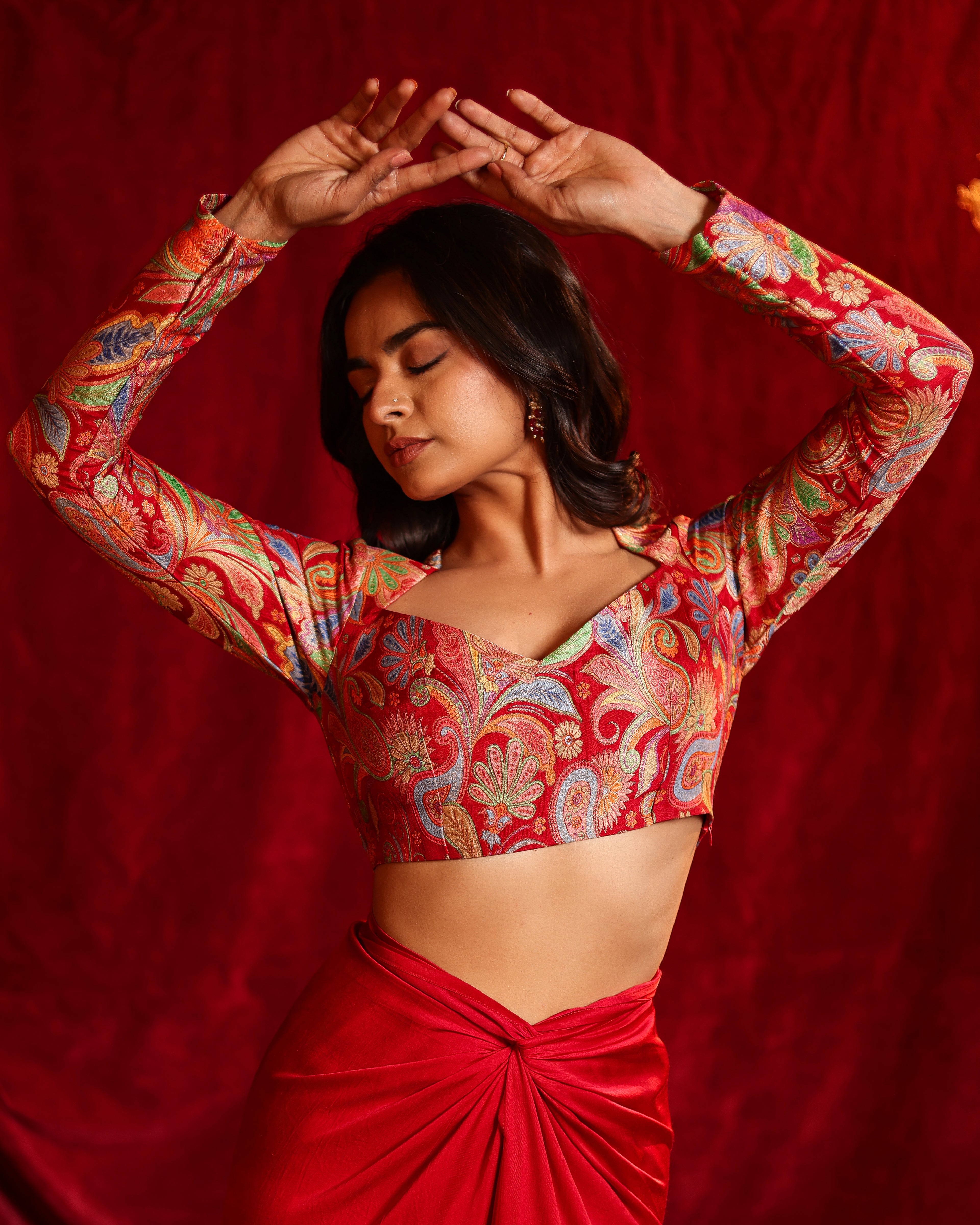 Sonia Hand Woven Drape Skirt Set