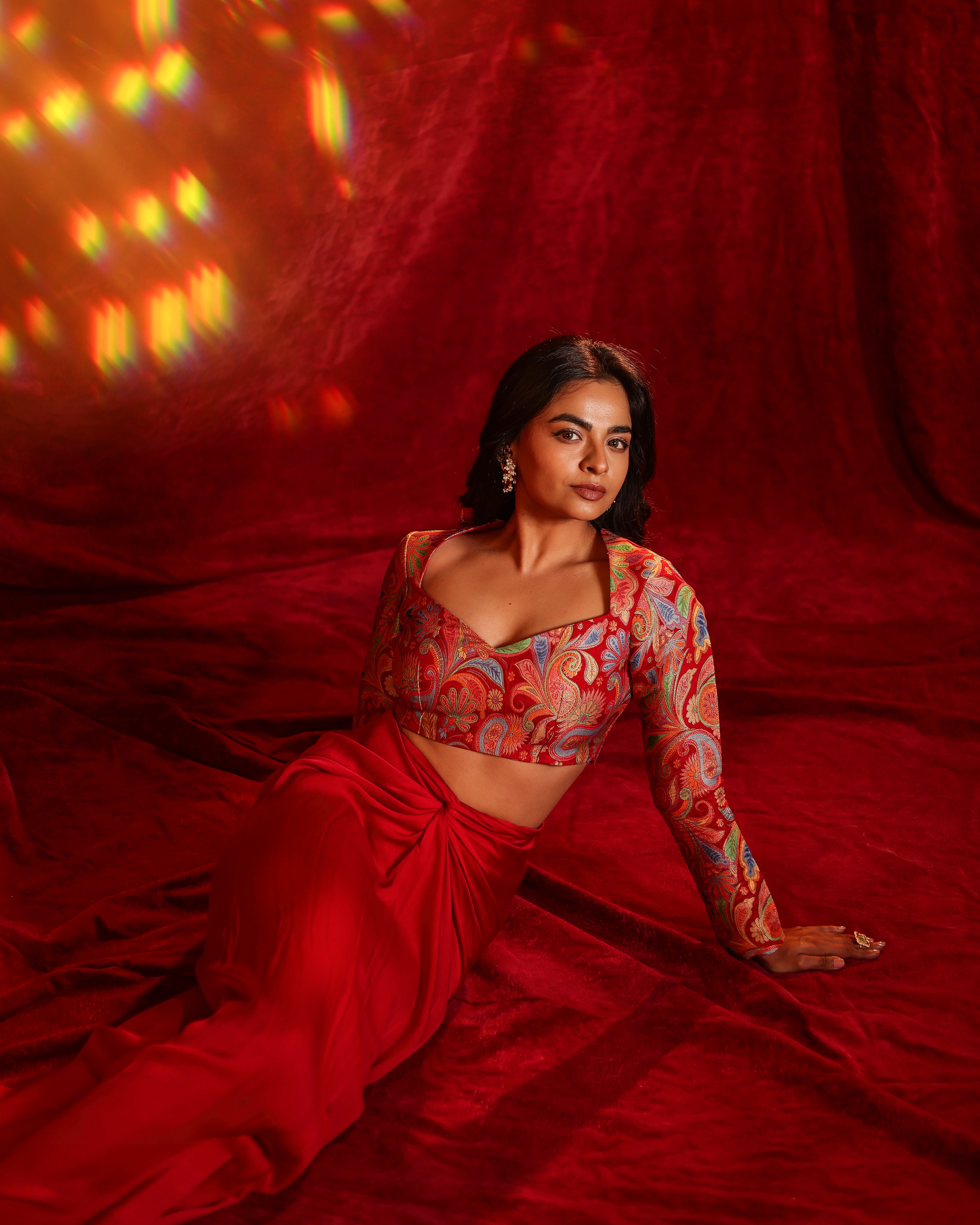 Sonia Hand Woven Drape Skirt Set