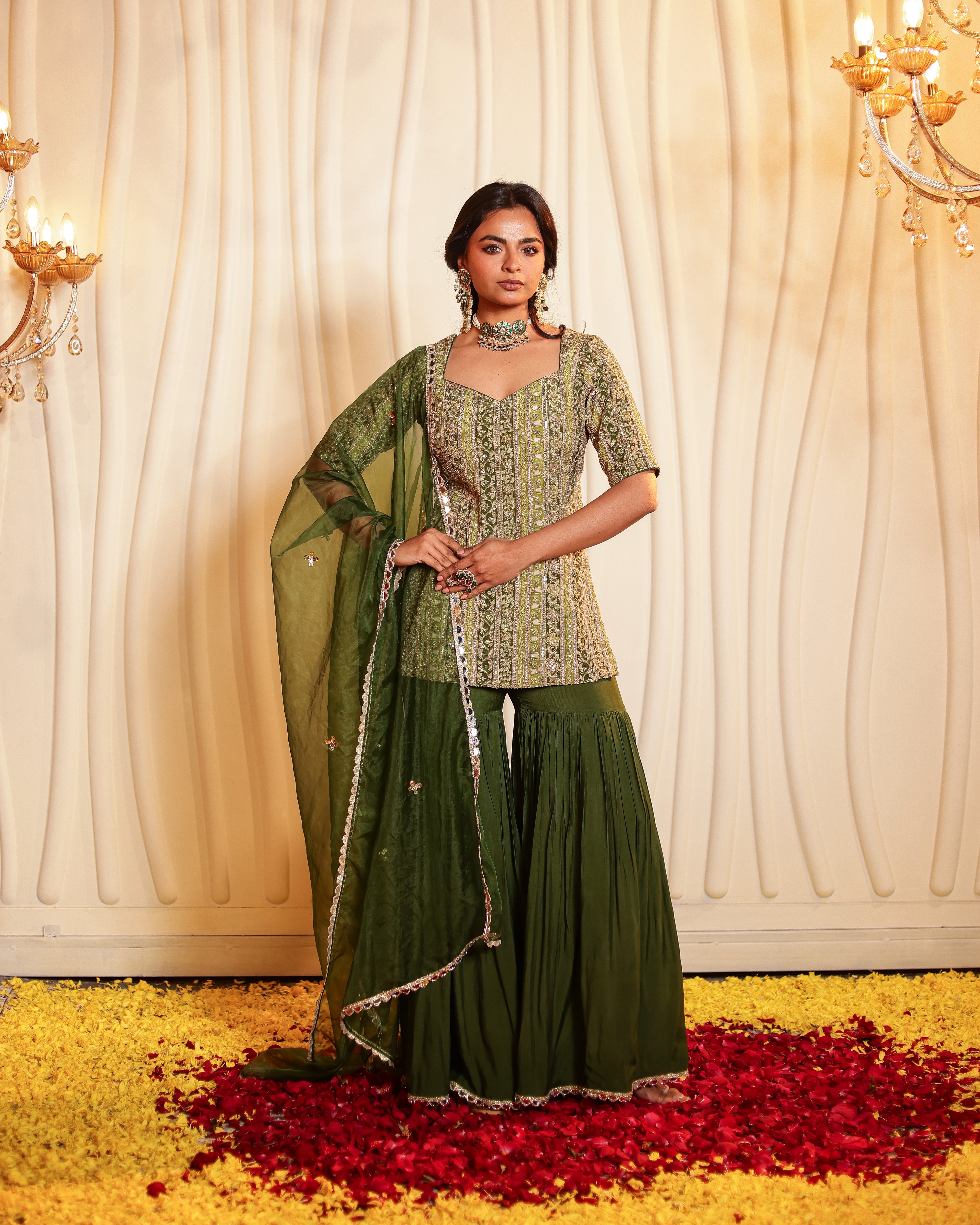 Tara Handwork Gharara Set