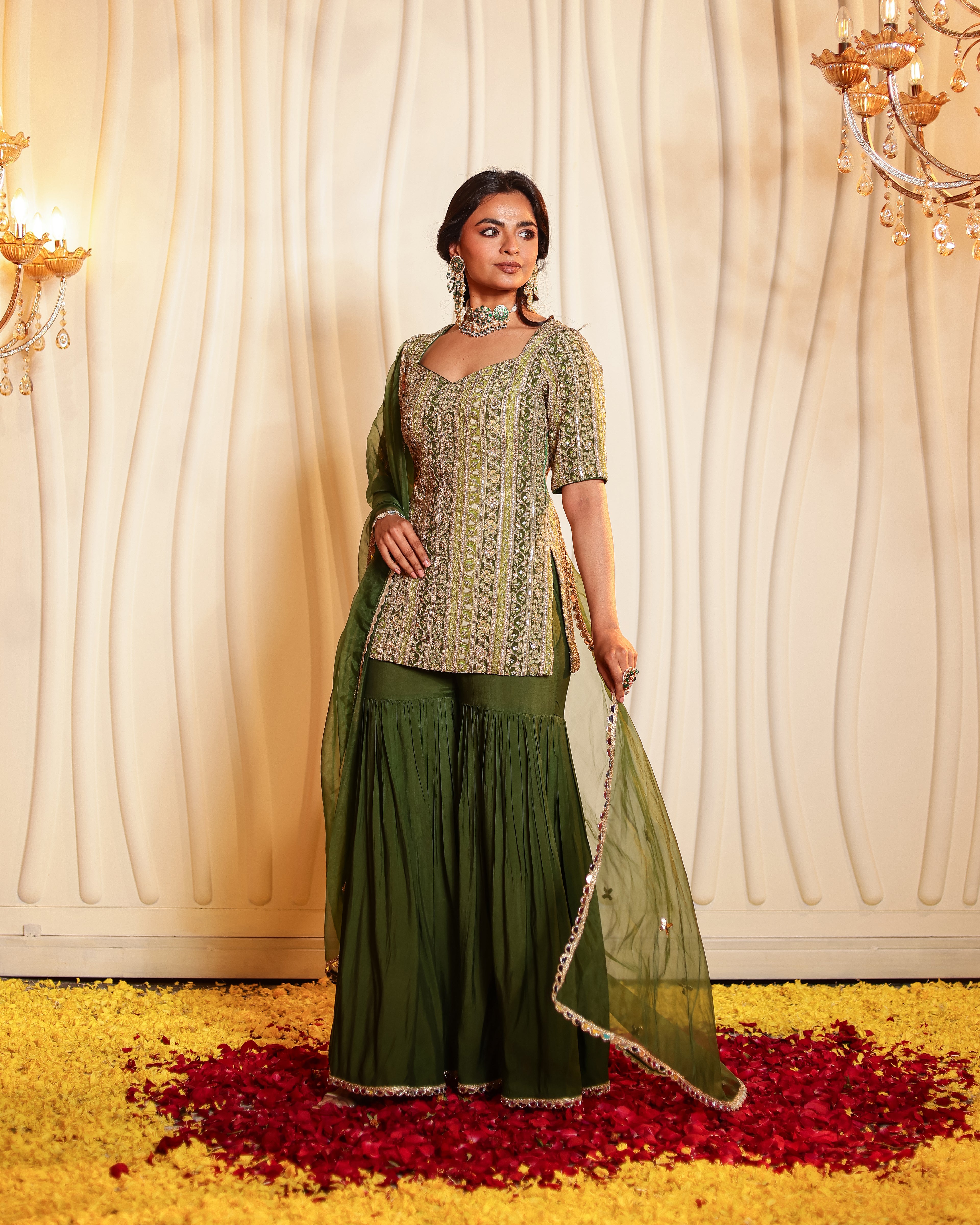 Tara Handwork Gharara Set