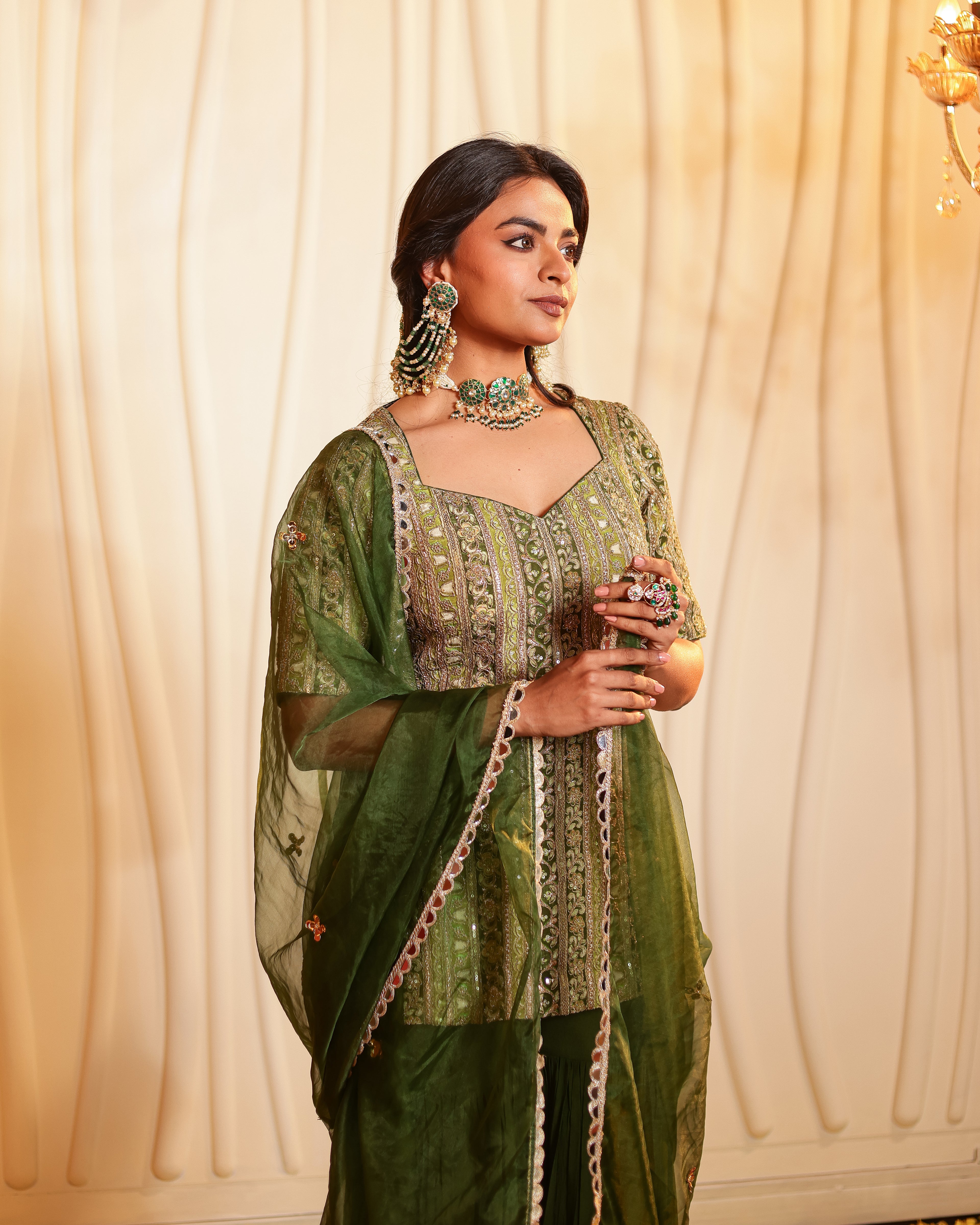 Tara Handwork Gharara Set