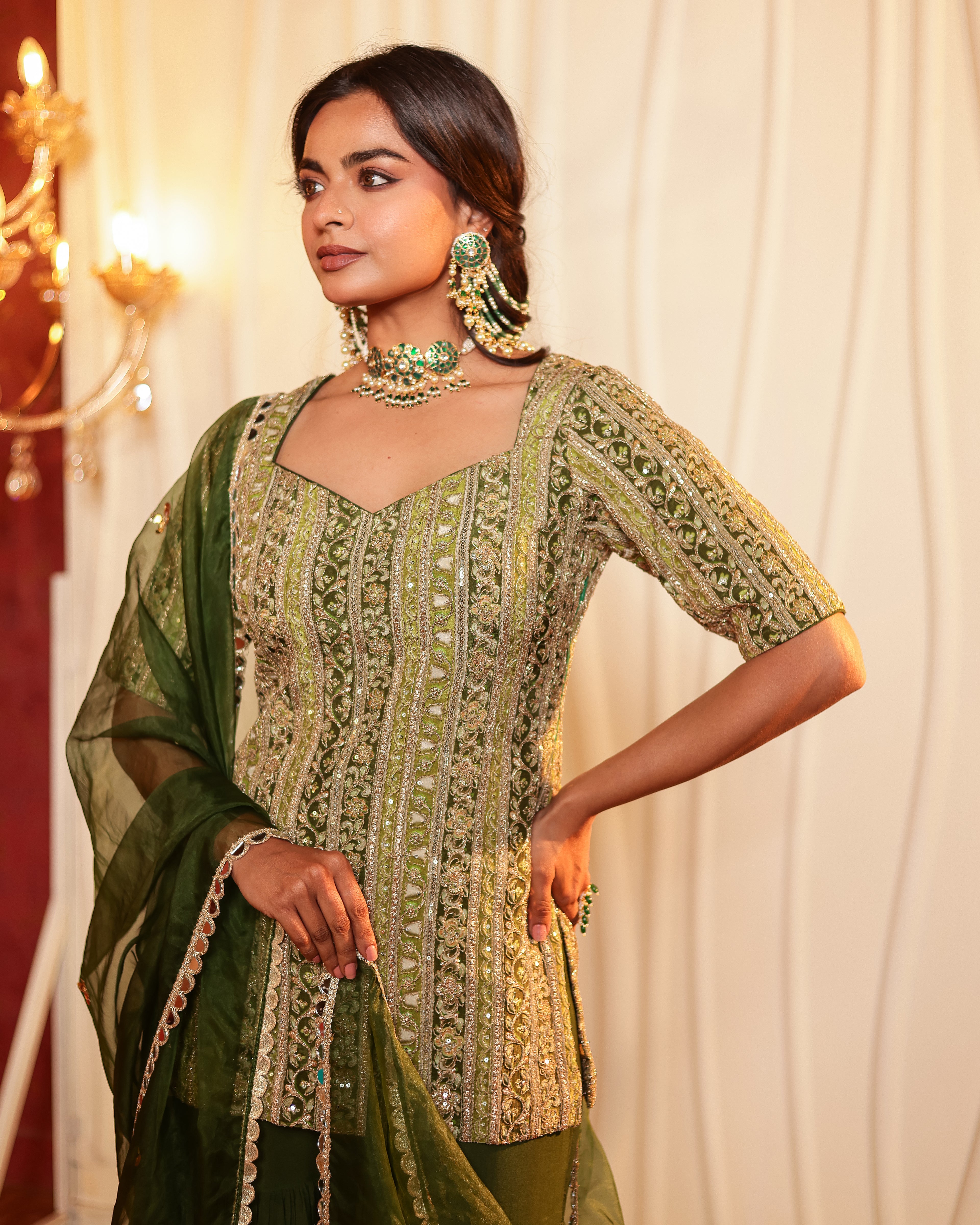 Tara Handwork Gharara Set