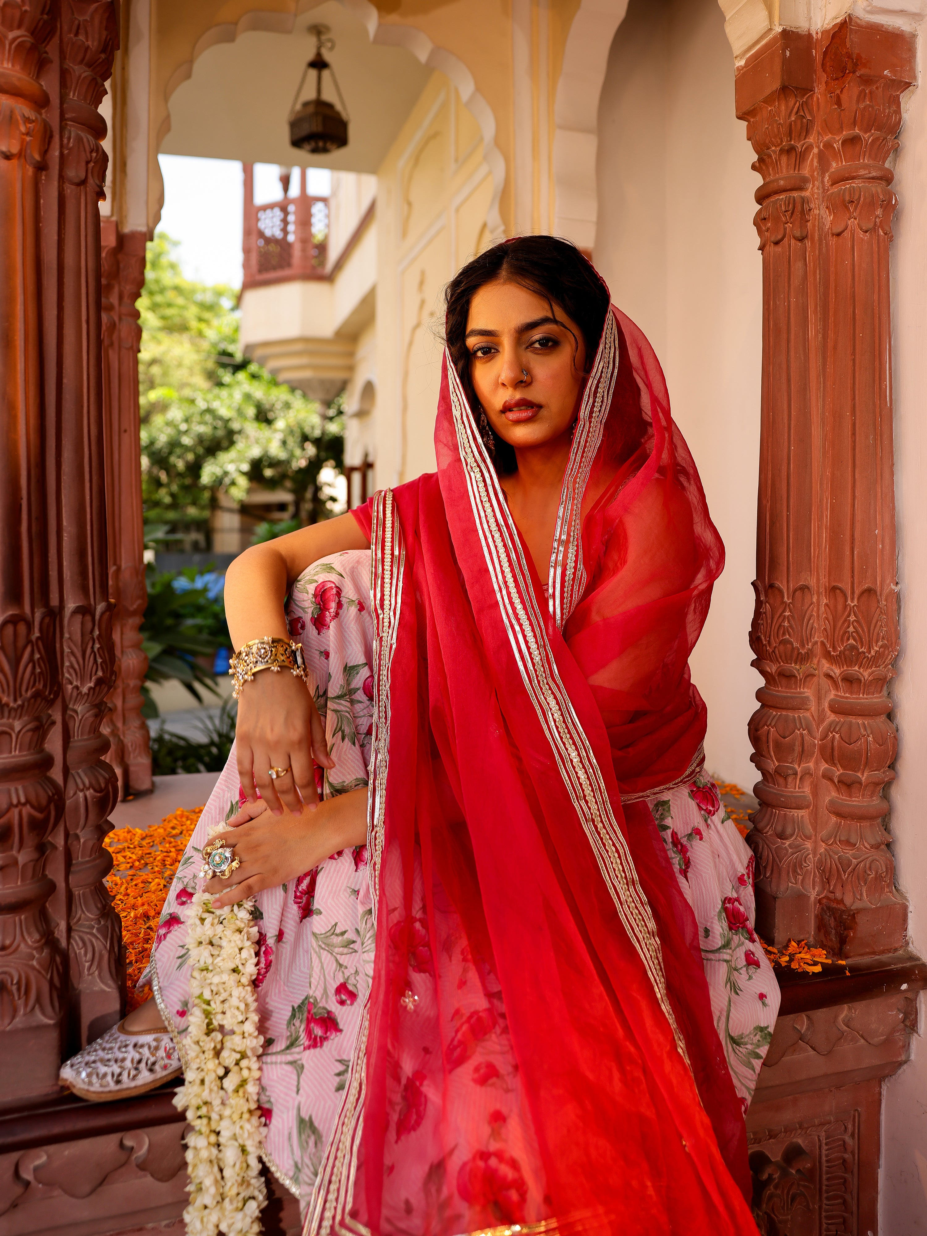 Manjari Handblock Cotton Suit Set
