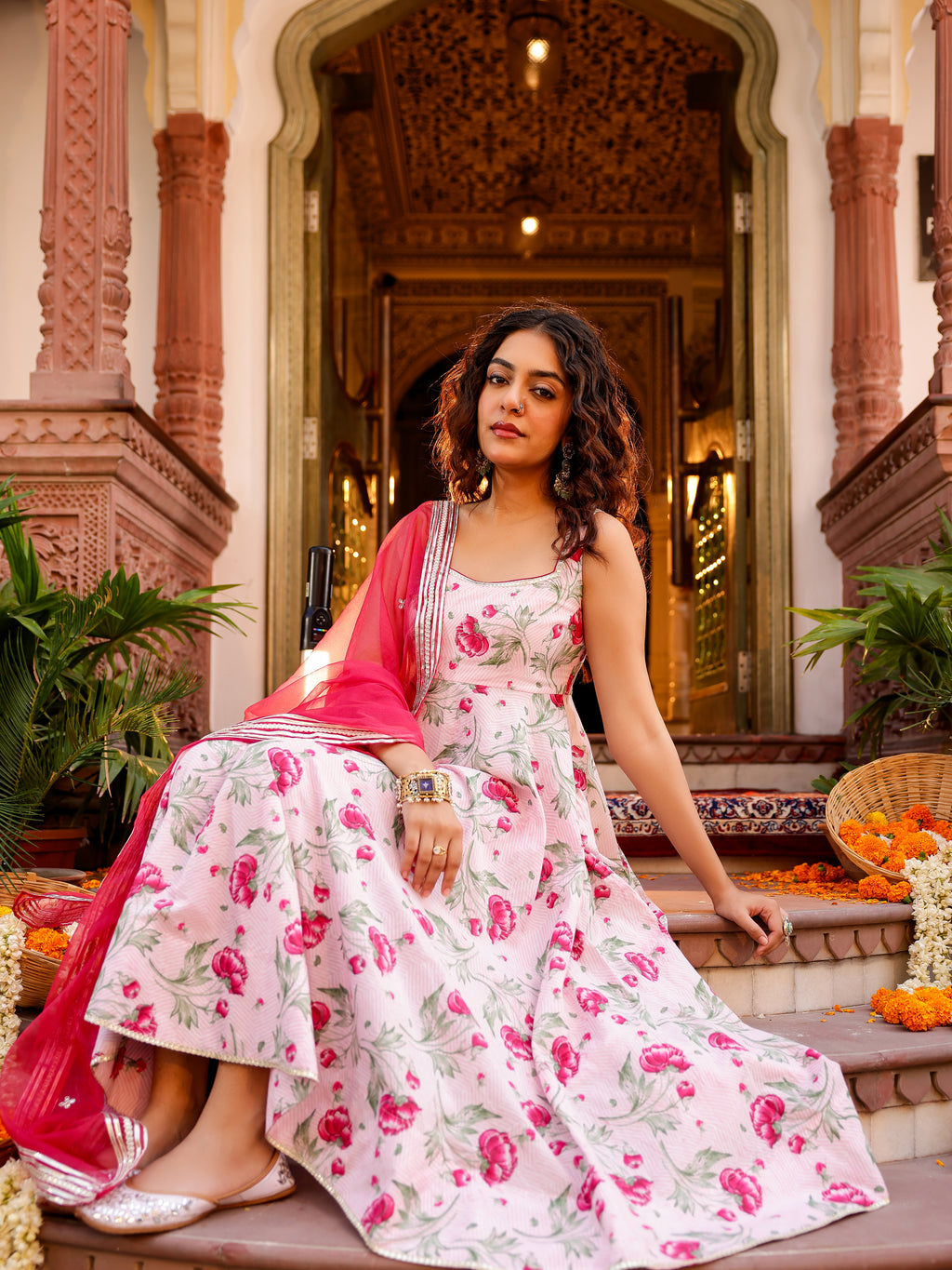 Manjari Handblock Cotton Suit Set