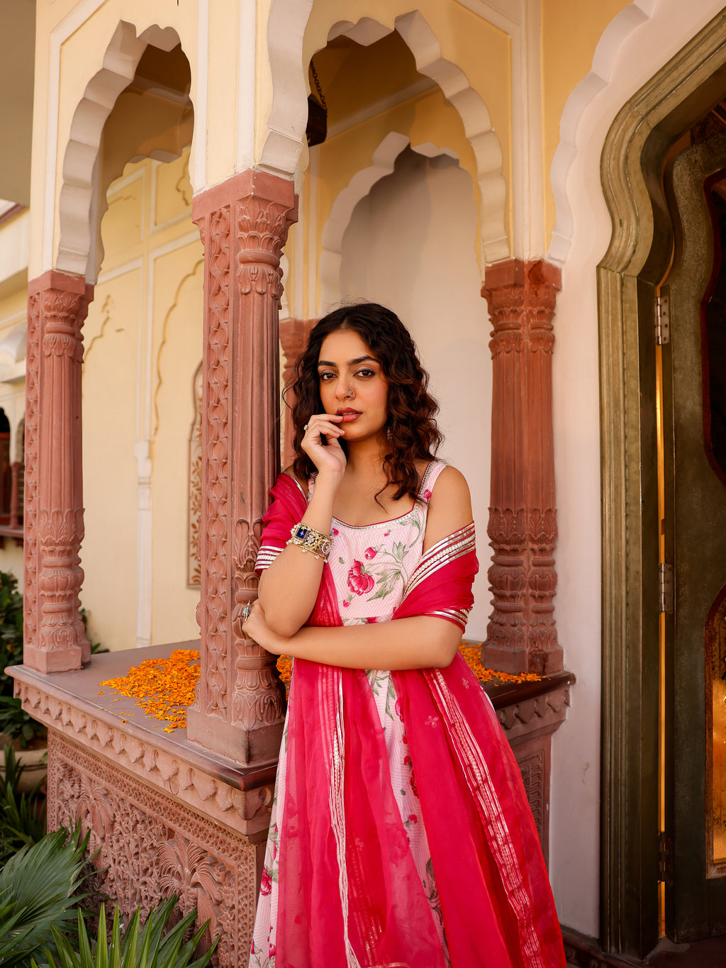 Manjari Handblock Cotton Suit Set