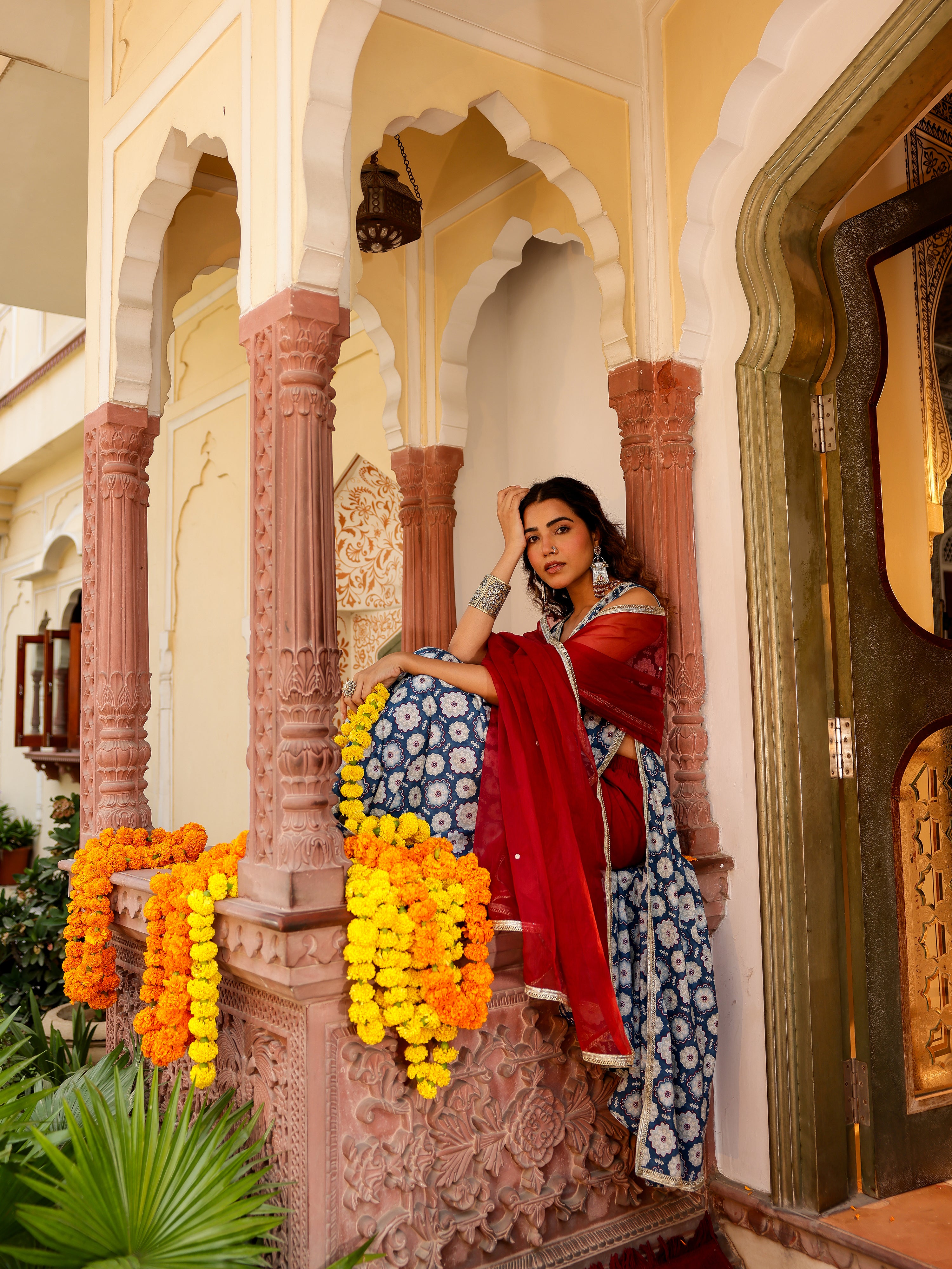 Tarini Handblock Cotton Suit Set