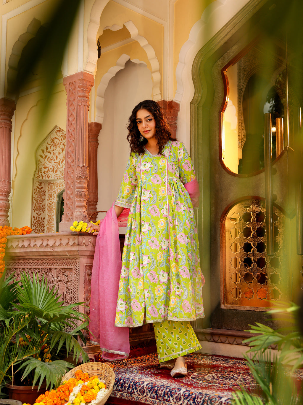 Ushika Handblock Cotton Suit Set