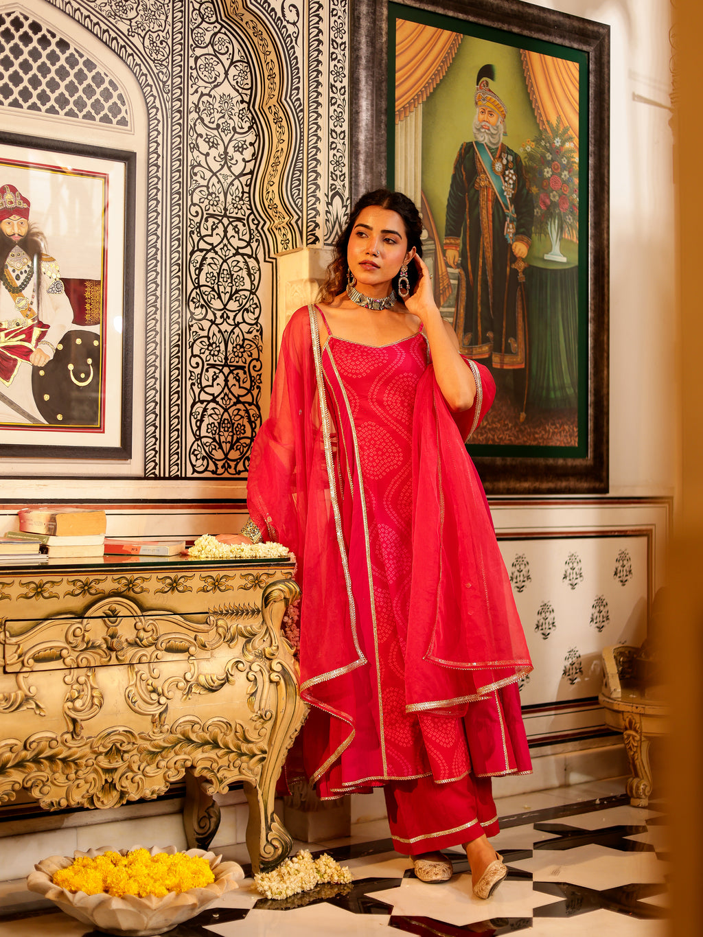Chhavi Handblock Cotton Suit Set