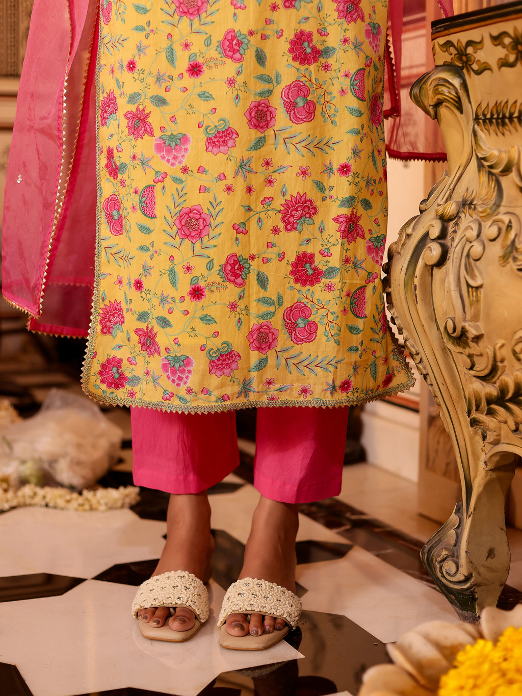 Vyoma Handblock Cotton Suit Set