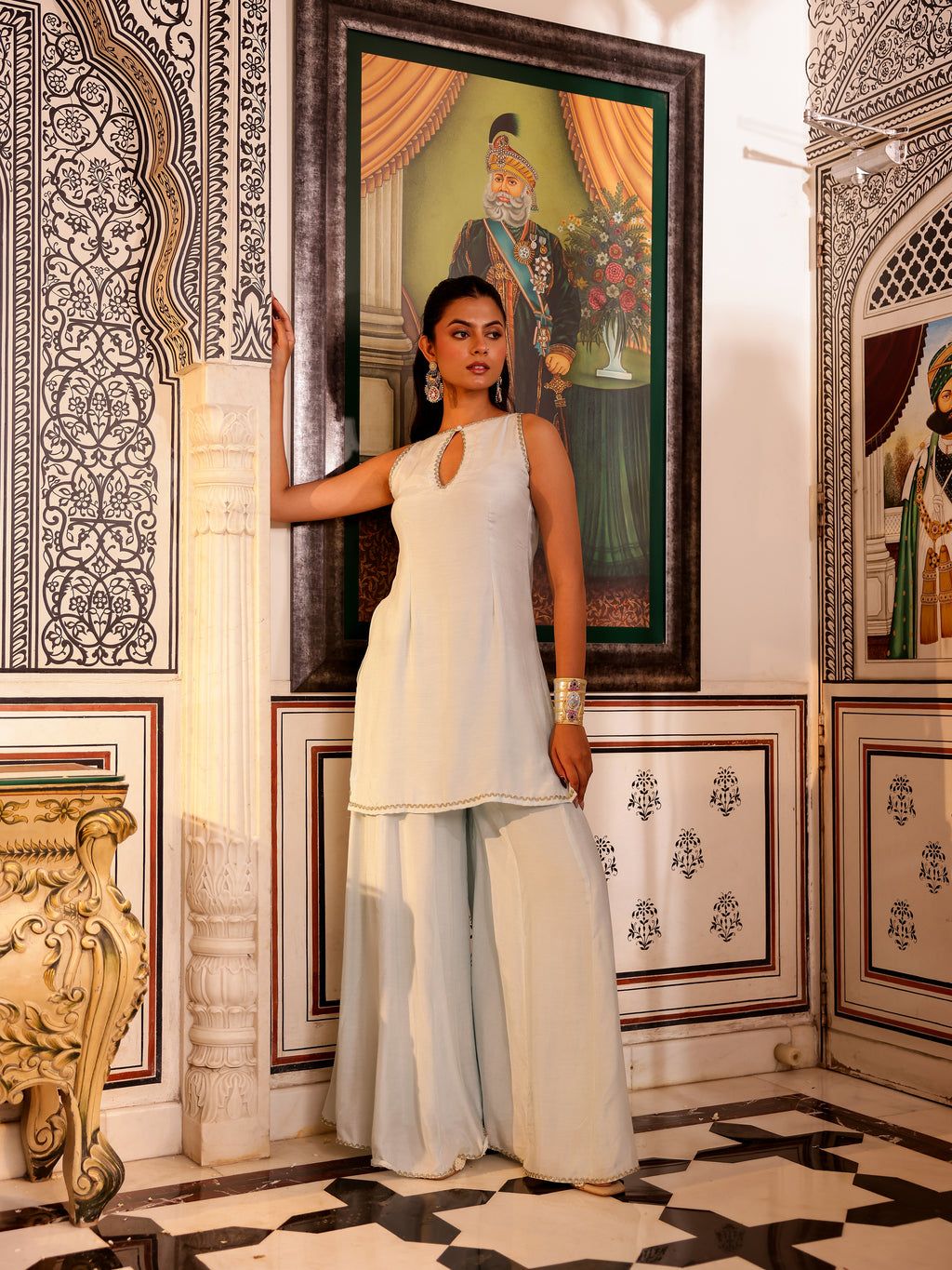 Pravya Solid Muslin Coord Set